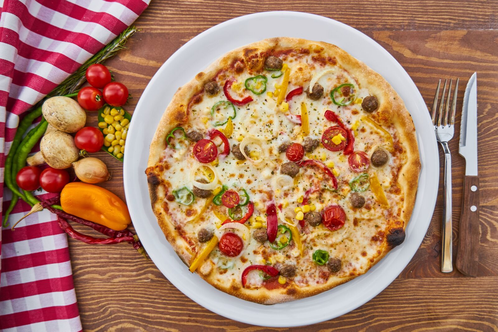 Sony a7R II sample photo. Pizza, dough, baked photography