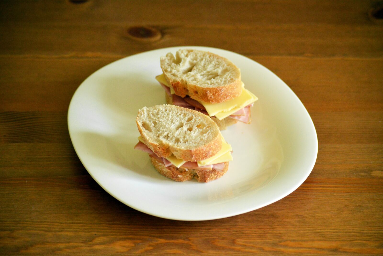 Nikon D3200 sample photo. Sandwich, ham, cheese photography