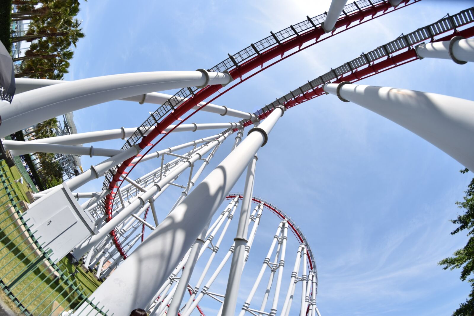 Nikon D5300 sample photo. Fisheye, rollercoaster, wide photography