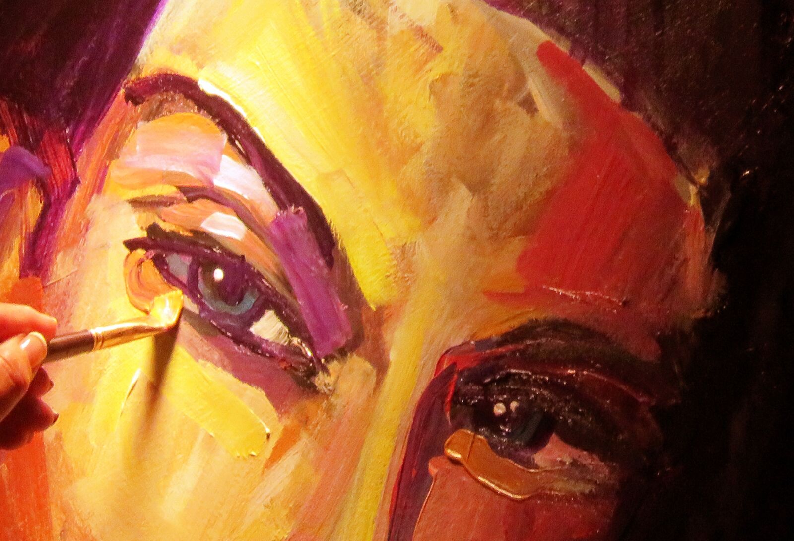 Canon PowerShot SX710 HS sample photo. Painting, artist, paint brush photography