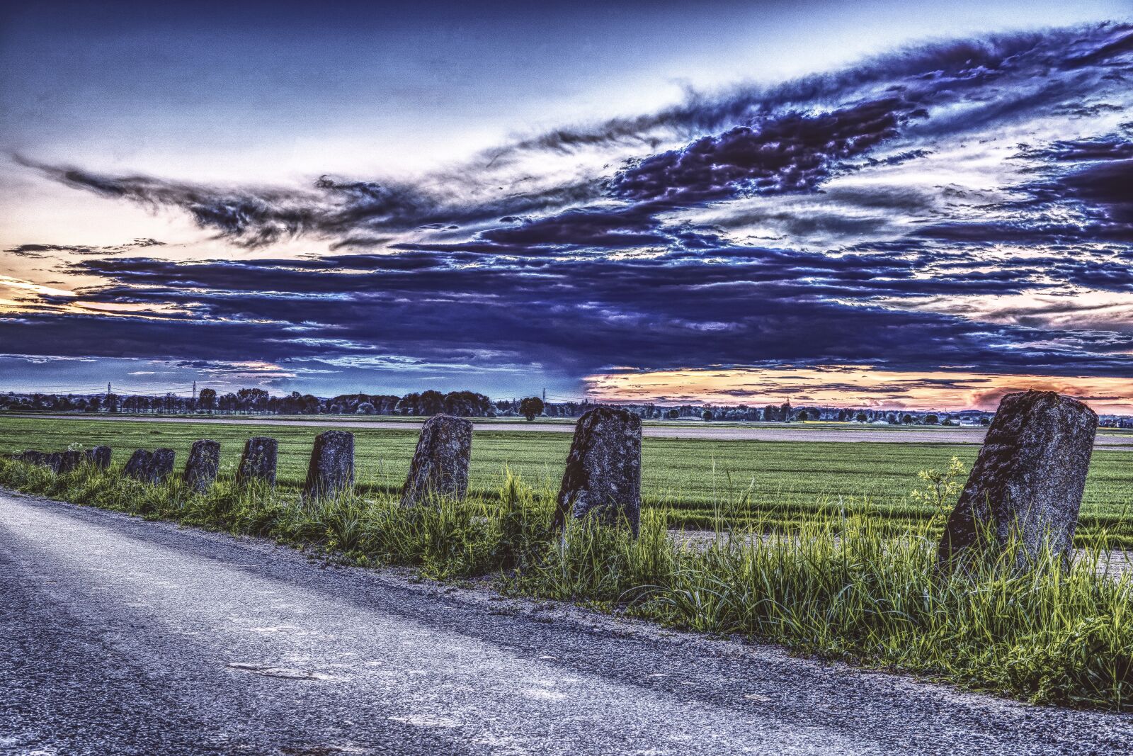 Sony a6300 + Sigma 30mm F2.8 EX DN sample photo. Road, landscape, clouds photography