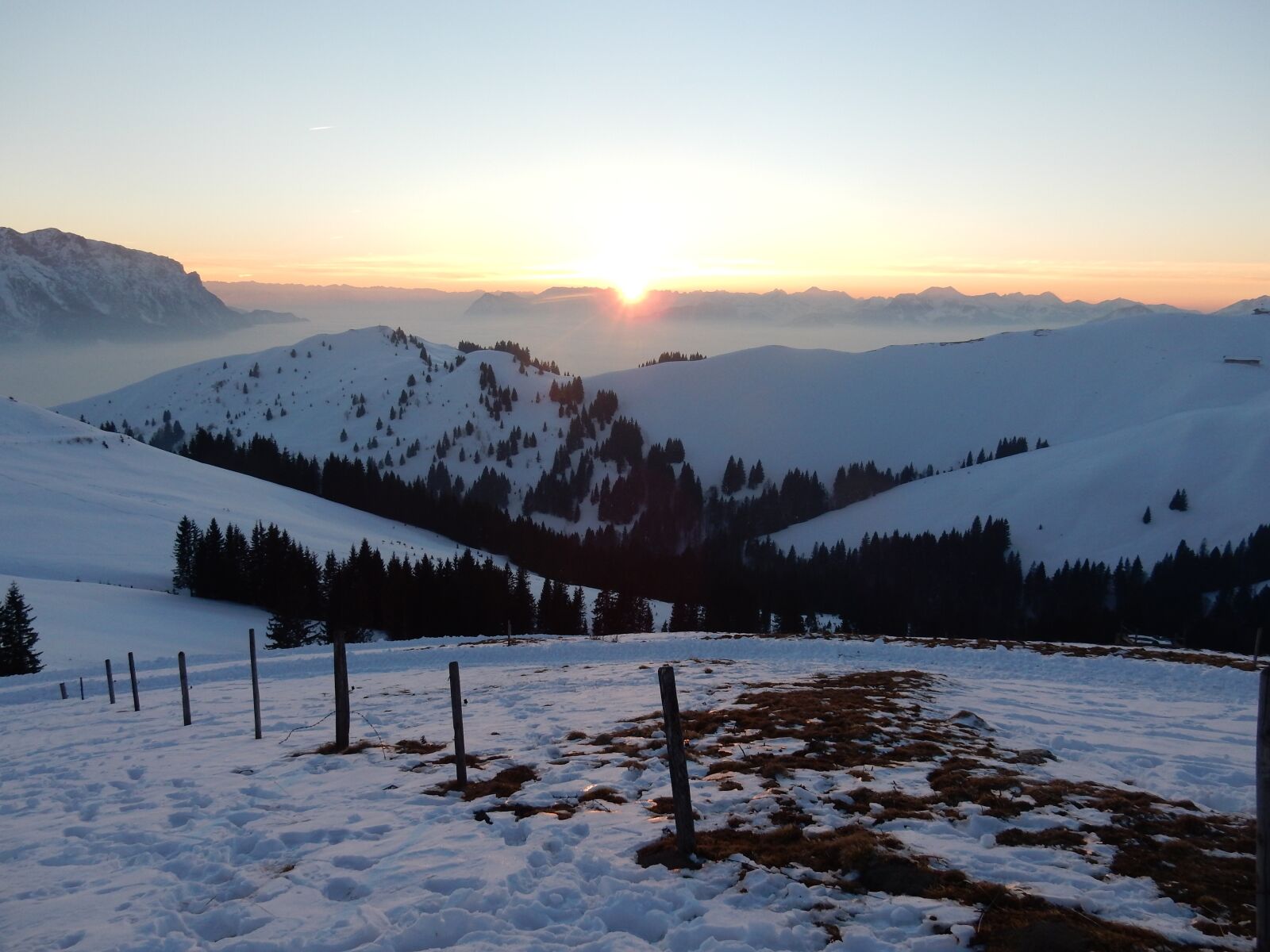 Nikon Coolpix S9900 sample photo. Abendstimmung, alpine, mountains photography