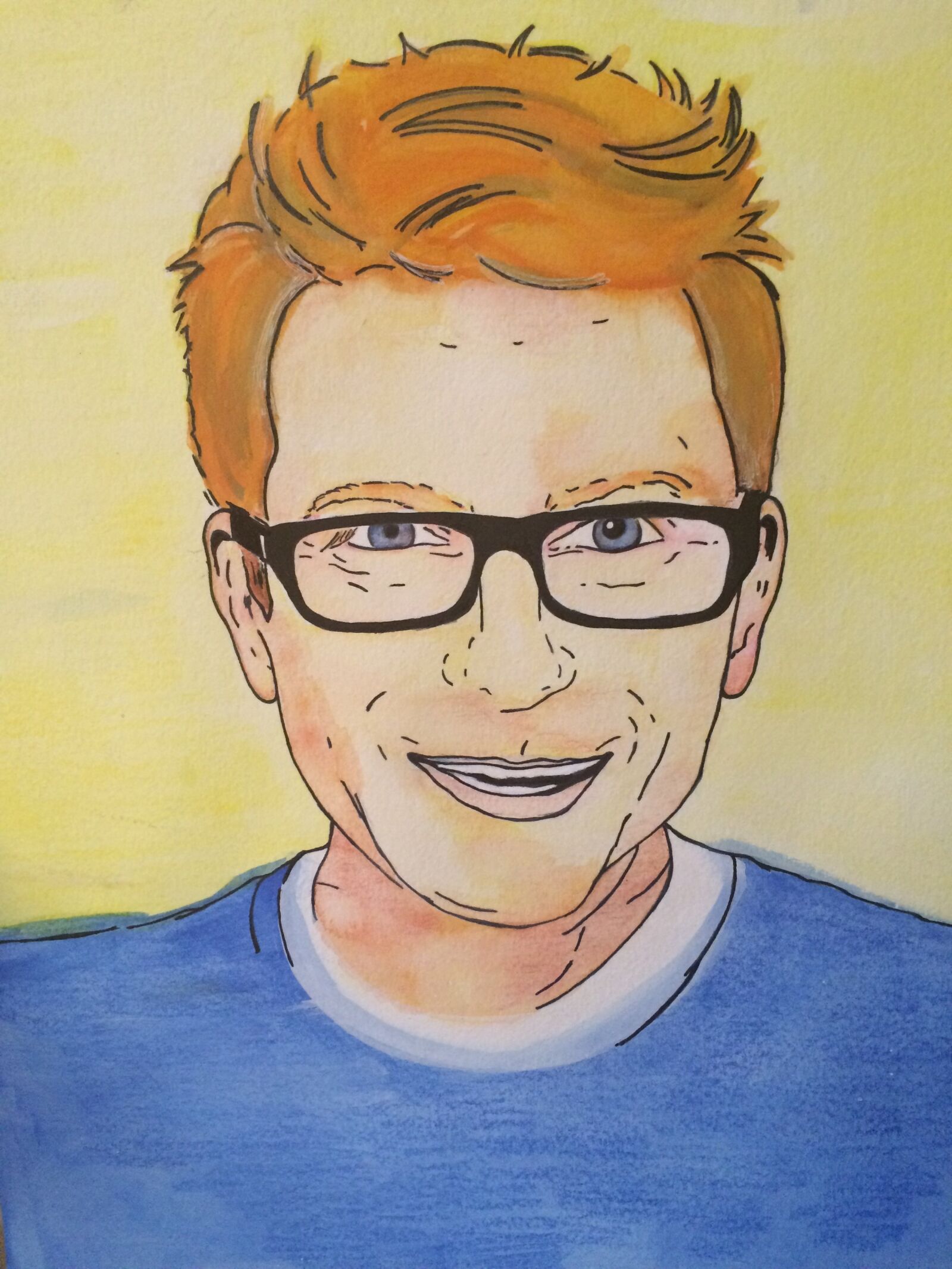 Apple iPhone 5s sample photo. Portrait, man, hand drawn photography