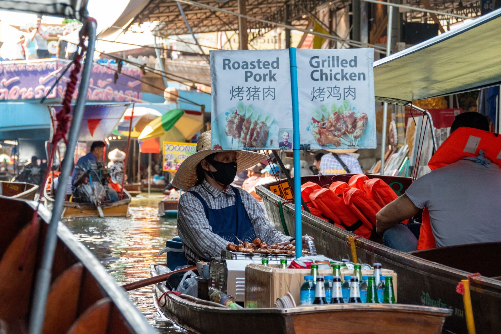 Nikon D5600 sample photo. Market, boat, sale photography