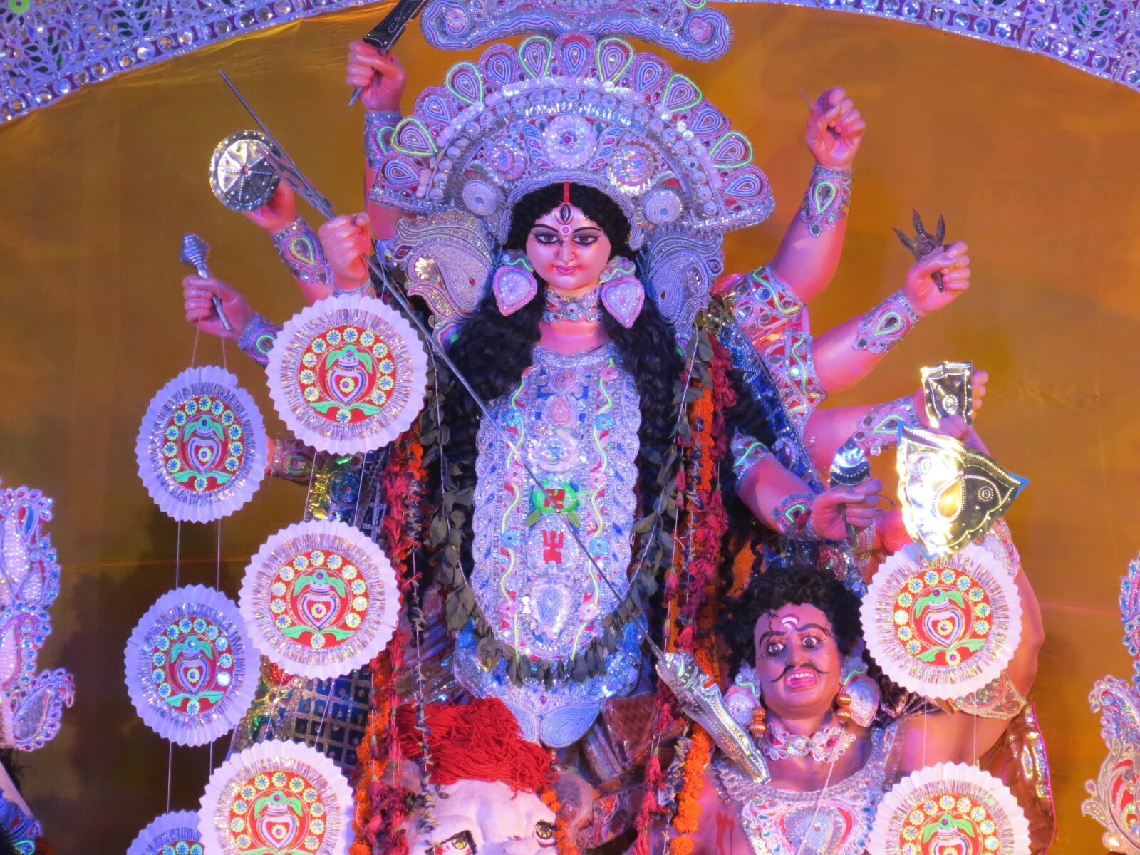 Canon PowerShot SX40 HS sample photo. Rituals, goddess, durga photography