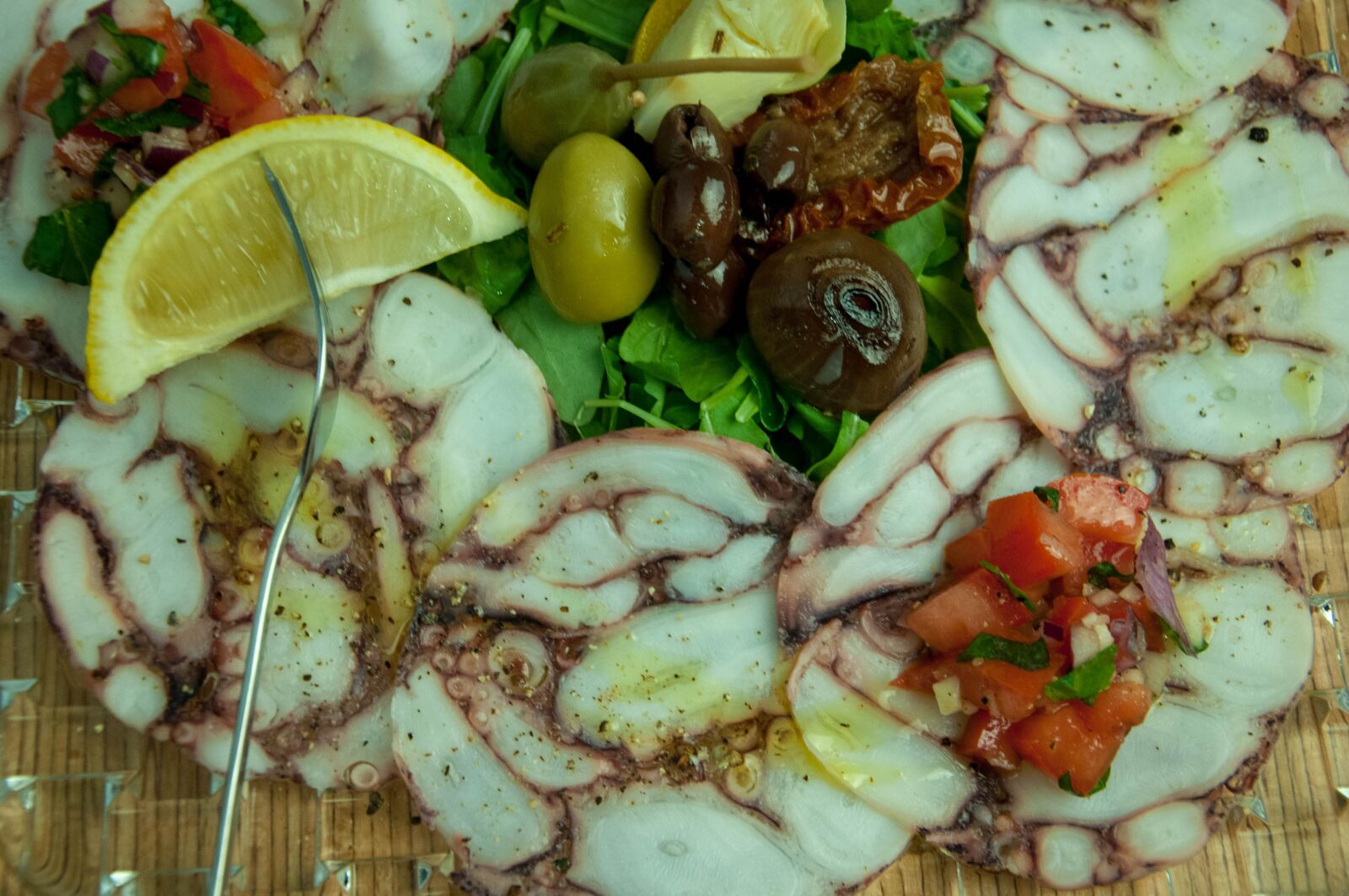 Nikon D90 sample photo. Carpaccio, octopus, oktpous photography