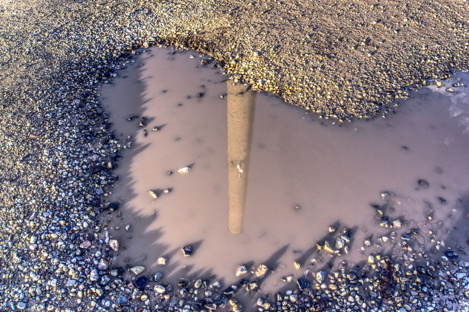 Sony a6000 sample photo. Puddle, mirroring, water photography