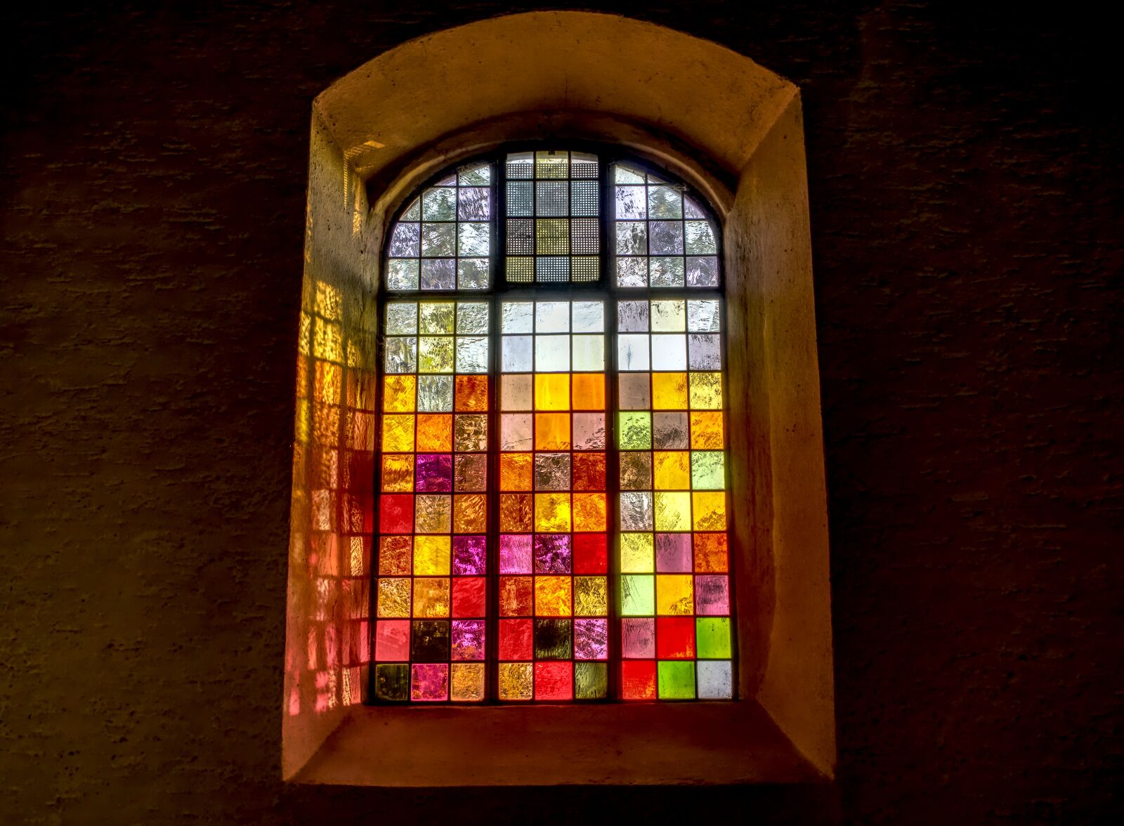 Sony a6000 sample photo. Church window, colorful, church photography