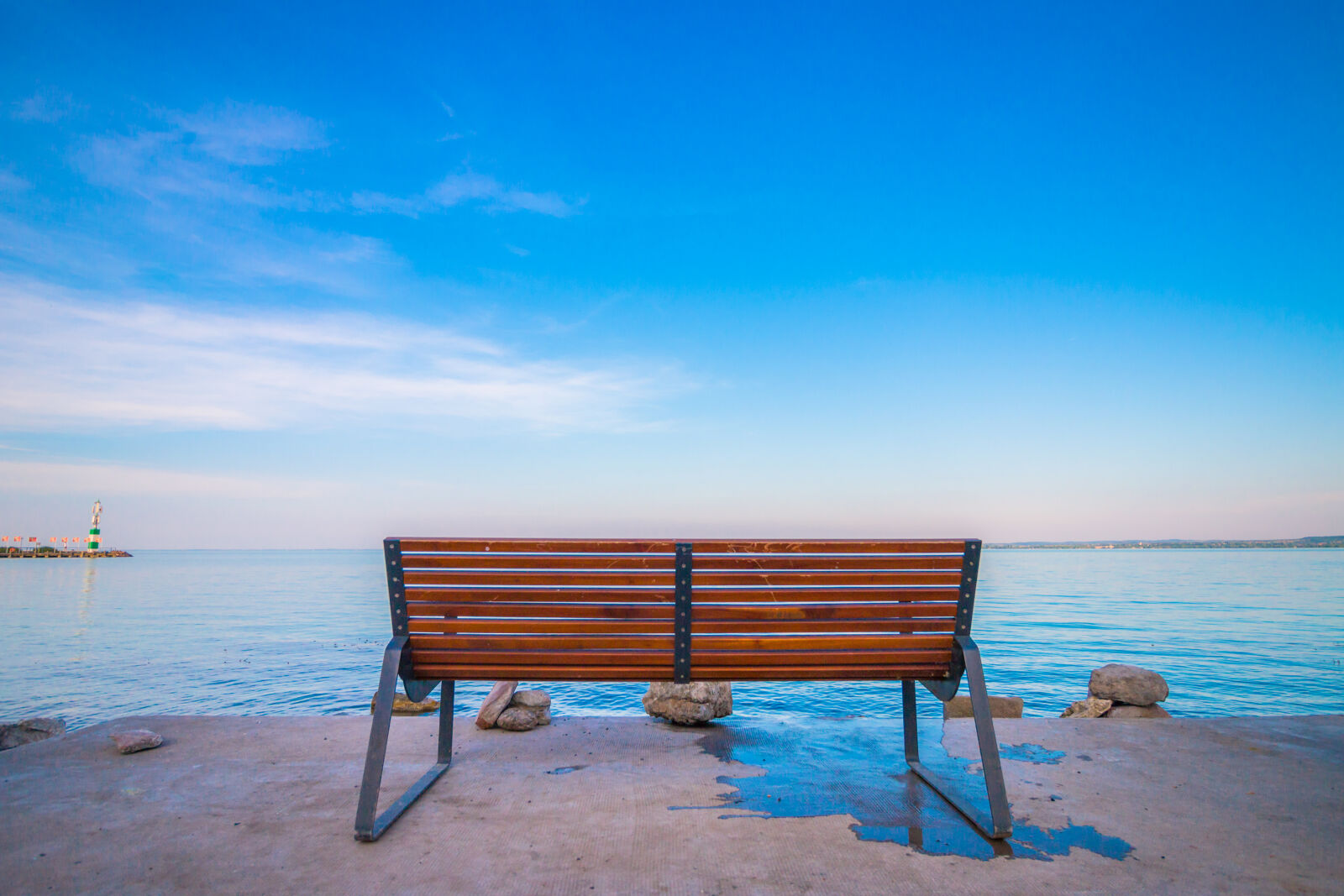 Canon EOS 70D sample photo. Bench, fishing, sea, sunset photography