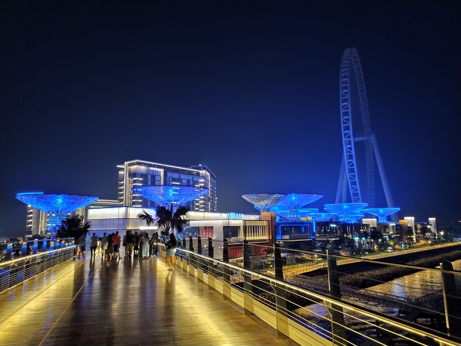 Xiaomi Redmi Note 7 sample photo. Dubai, bluewater, night photography