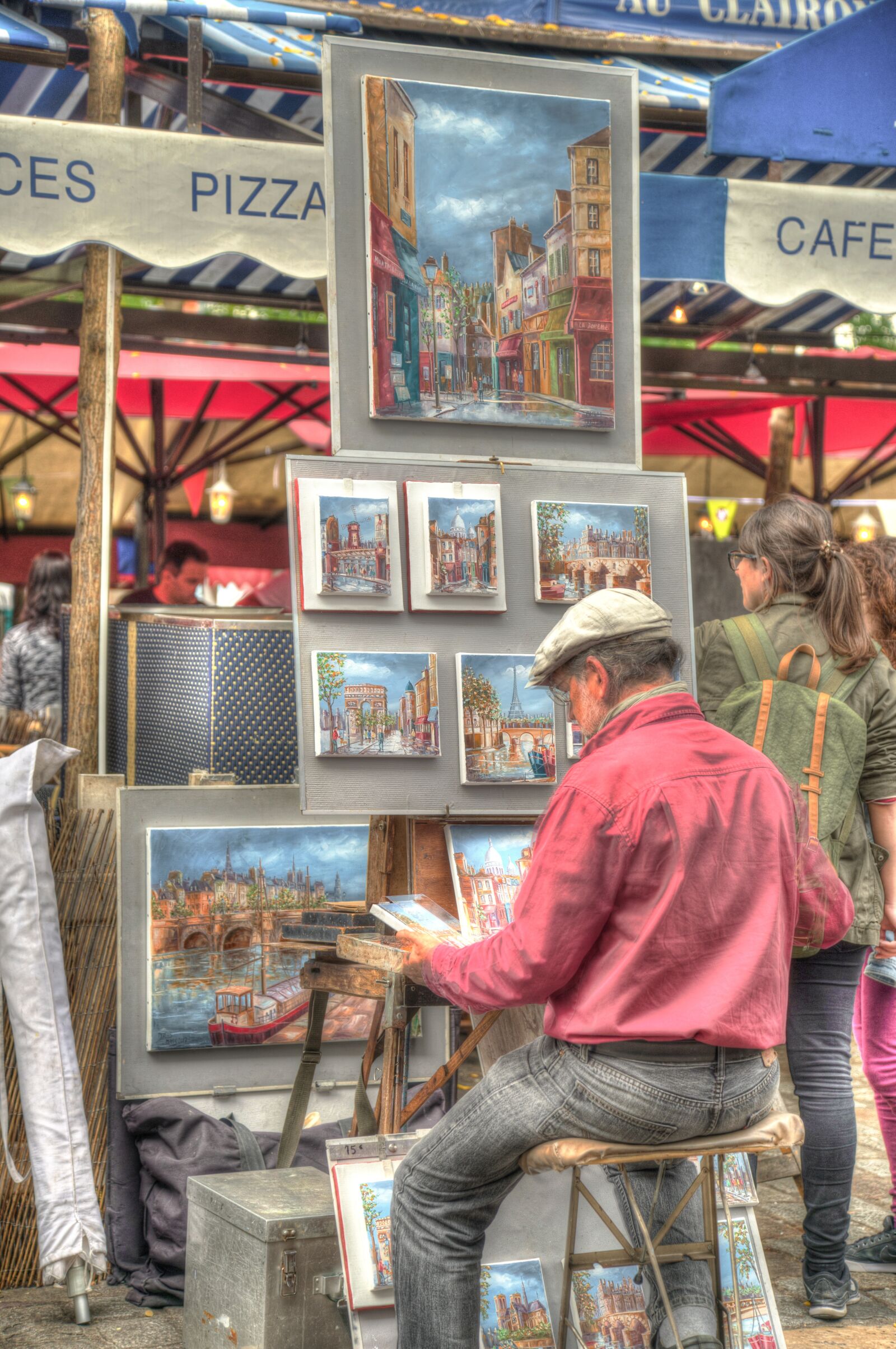 Nikon D600 sample photo. Street artist, france, paris photography
