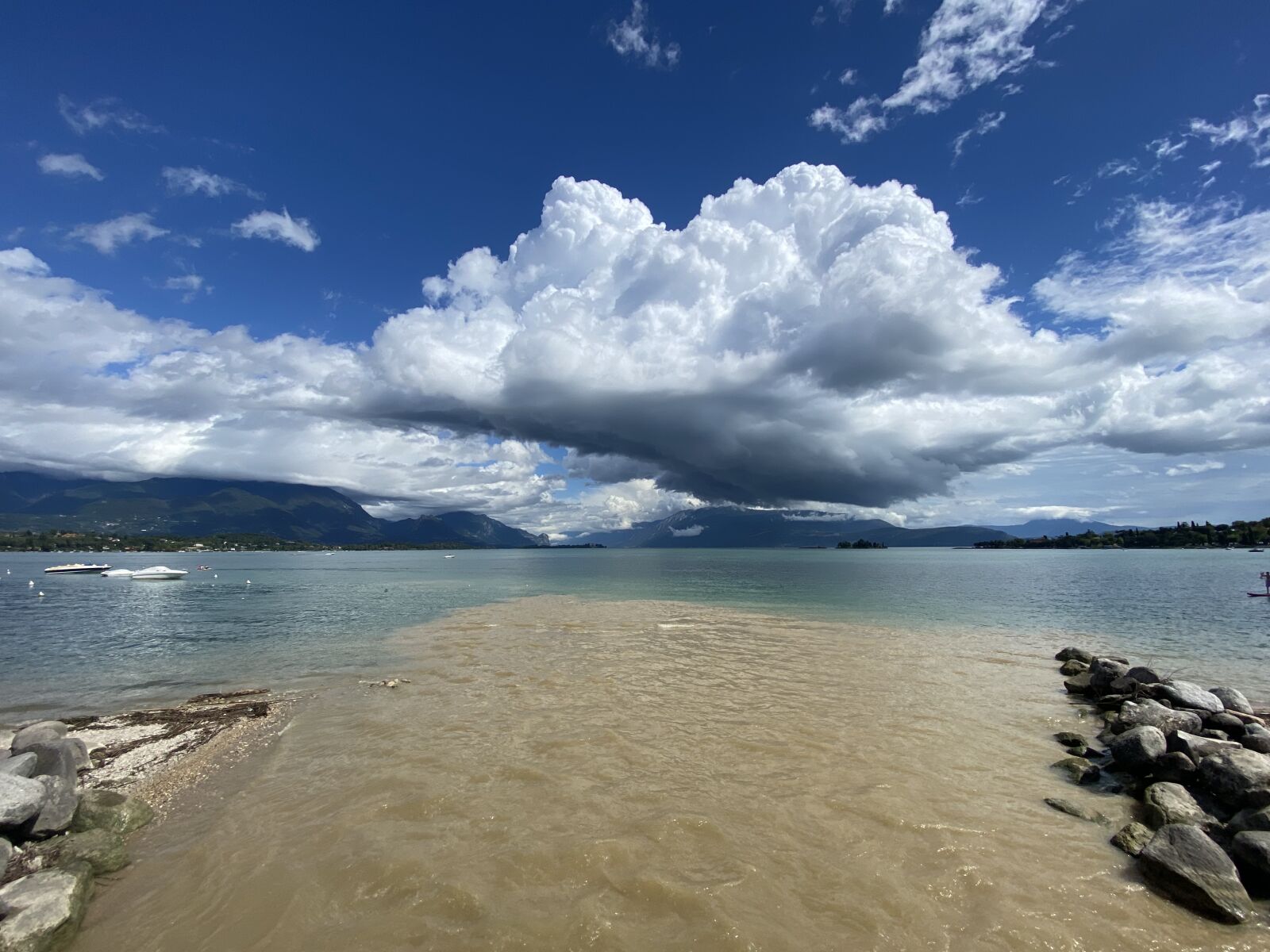 Apple iPhone 11 Pro sample photo. Garda, clouds, lake photography