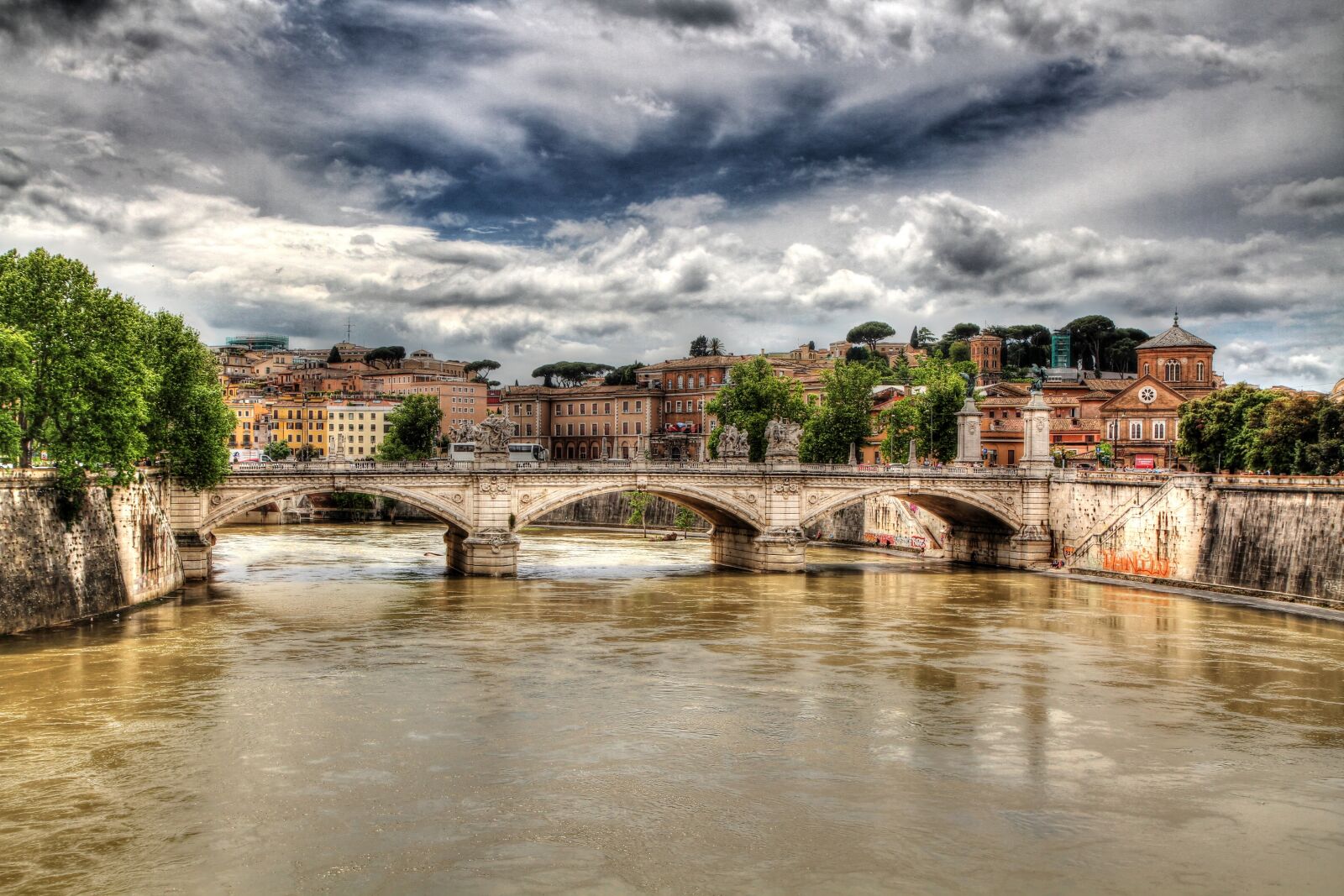 Canon EOS 7D sample photo. Rome, tiber, bridge photography