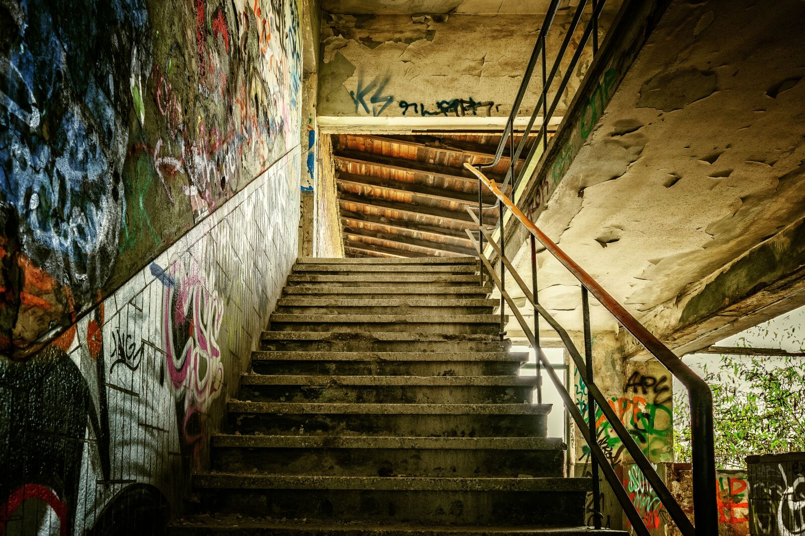 Nikon D3300 sample photo. Lost places, stairs, staircase photography