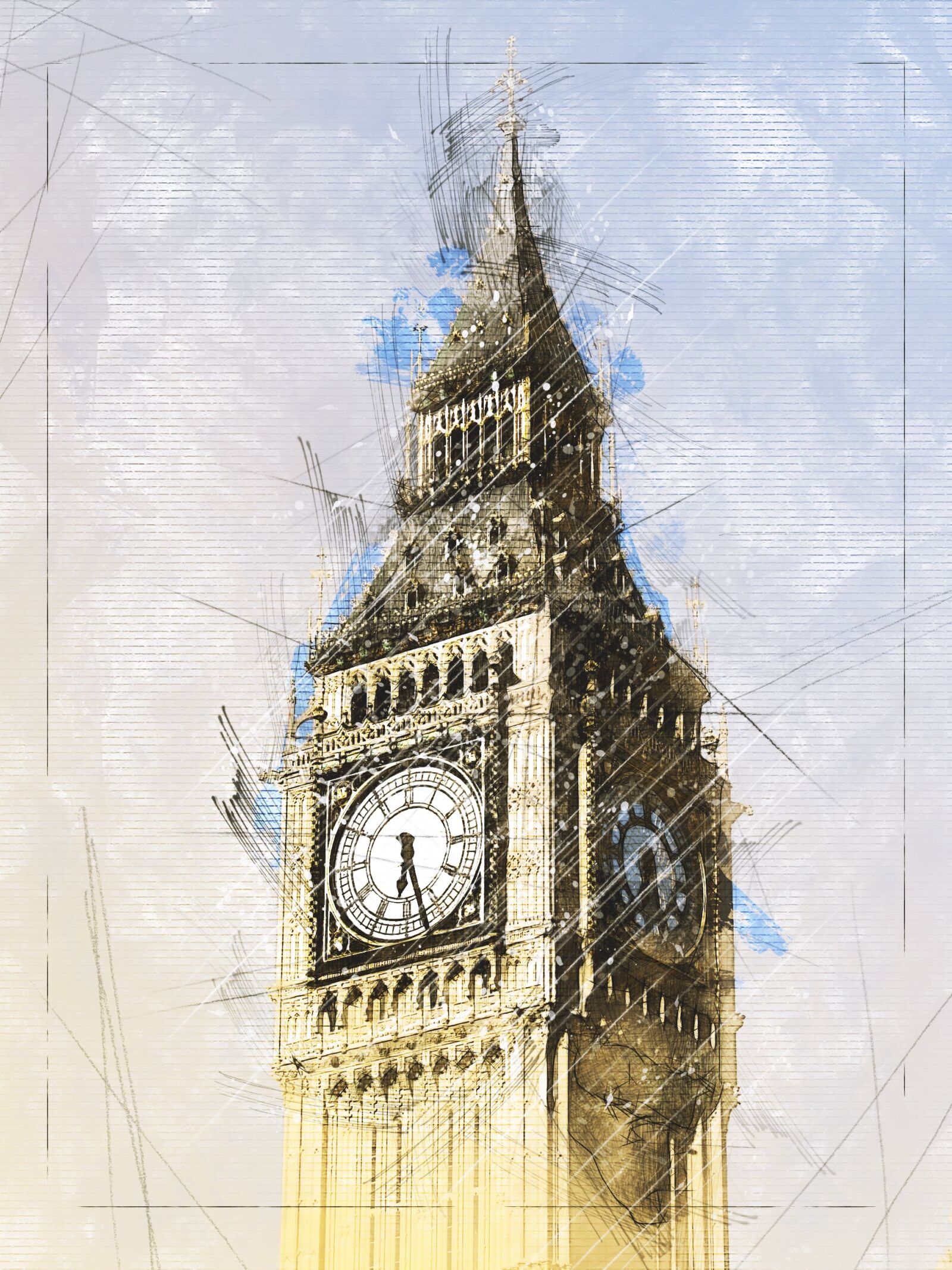 Sony DSC-H5 sample photo. United kingdom, clock, clock photography