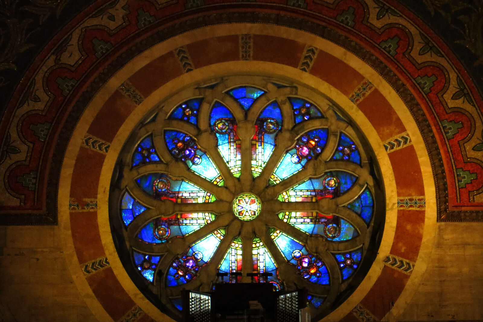 Canon PowerShot SX260 HS sample photo. Blue, church, design, glowing photography