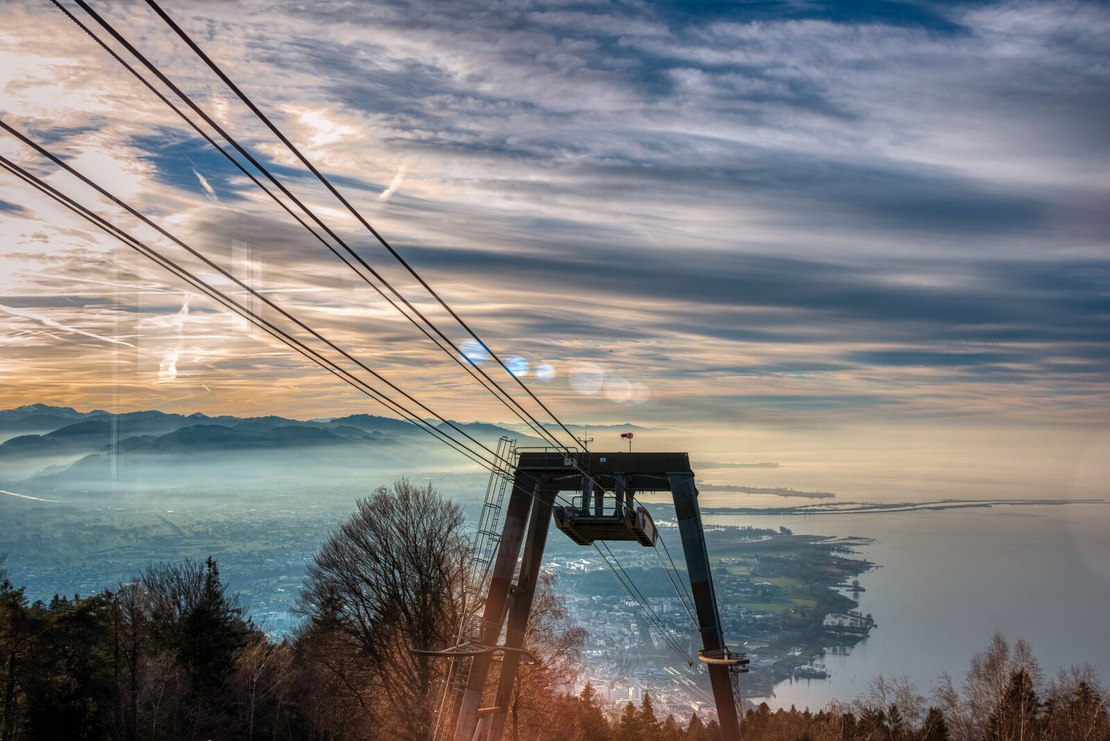 Nikon D750 sample photo. Cable car, steel cables photography
