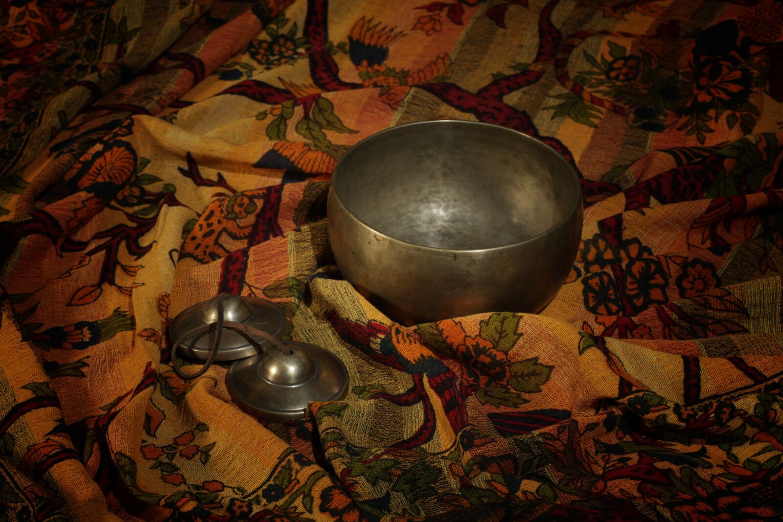 Canon EOS 5D Mark II sample photo. Singing bowl, tingsha, sound photography