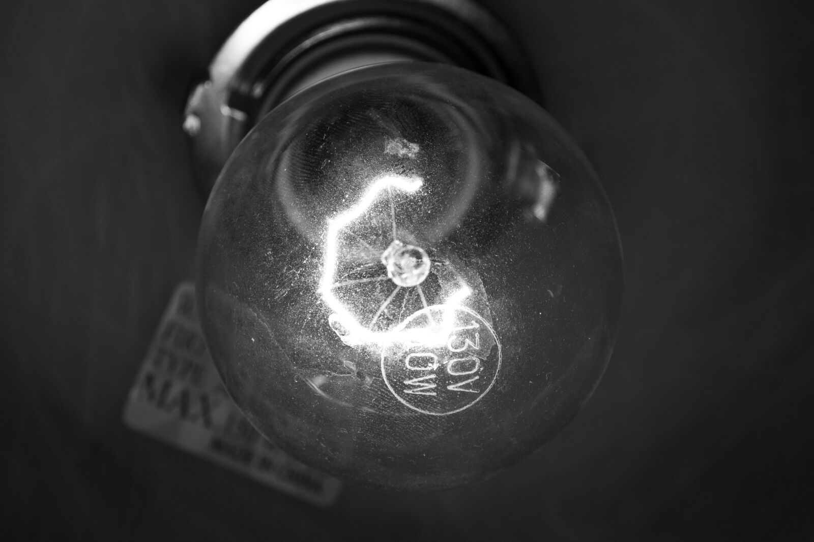 Canon EOS 60D sample photo. Light bulb, filament, macro photography
