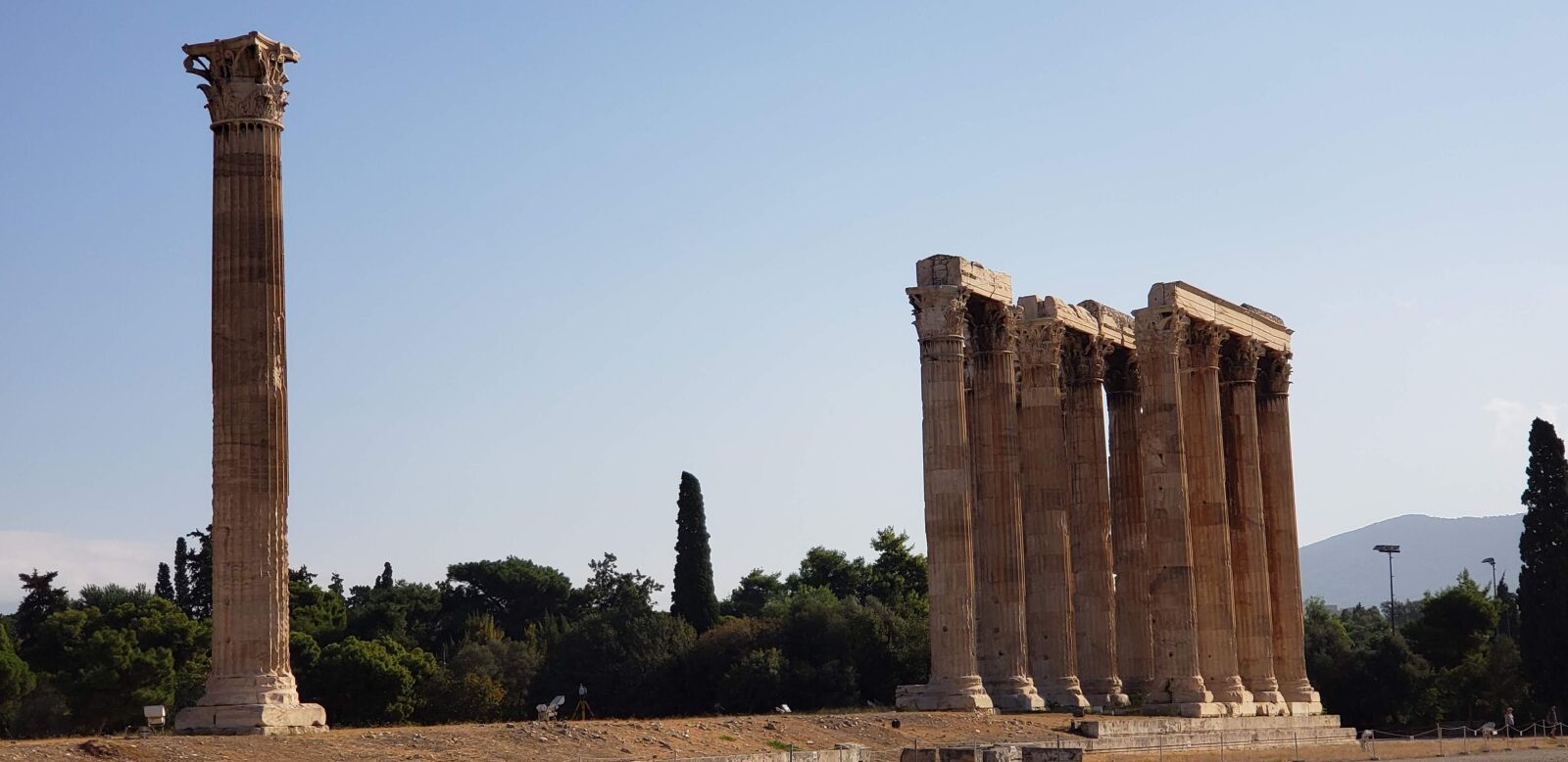 Samsung Galaxy S9+ sample photo. Columns, greece, pillar photography