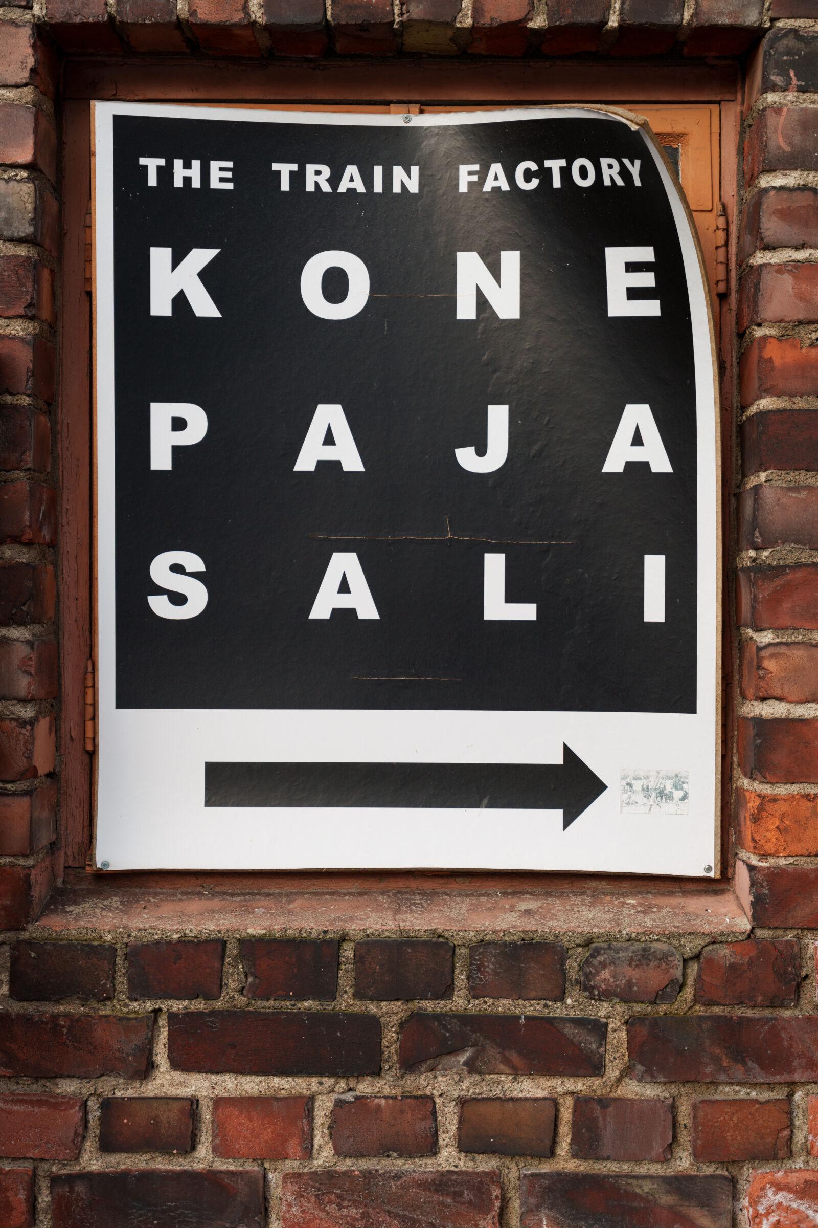 Sony a7R V sample photo. Wall sign window photography