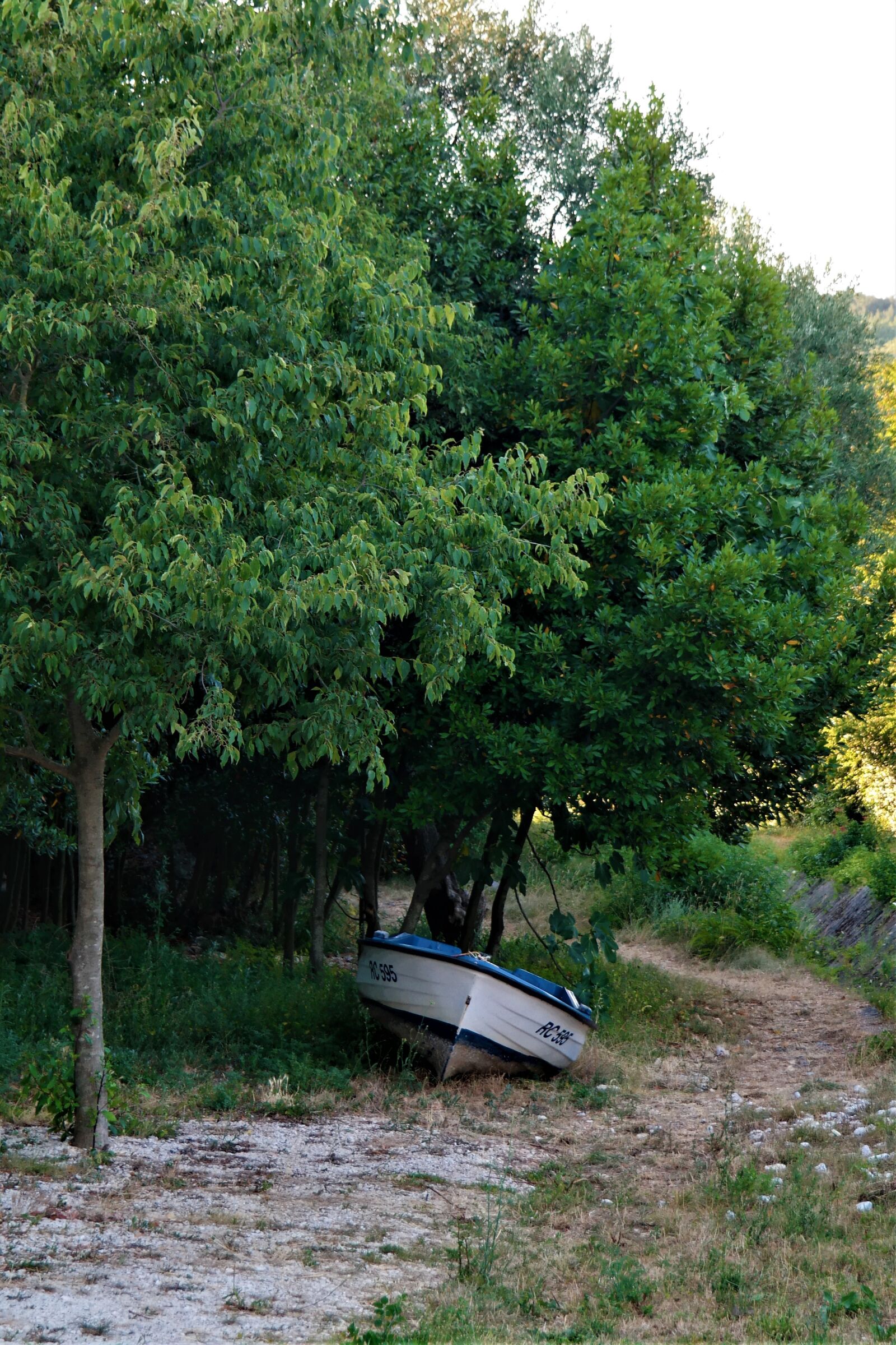 NX 18-55mm F3.5-5.6 sample photo. Boat, landscape, stranded photography