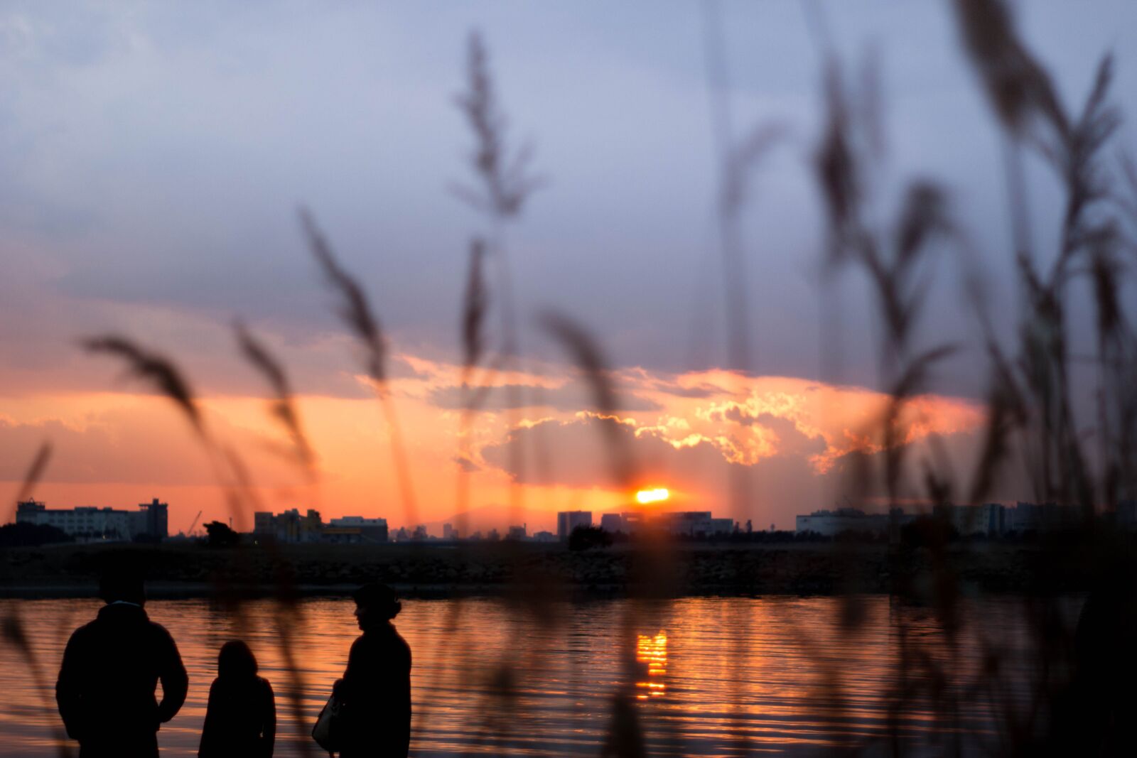 Canon EOS 100D (EOS Rebel SL1 / EOS Kiss X7) sample photo. Japan, sunset, family photography