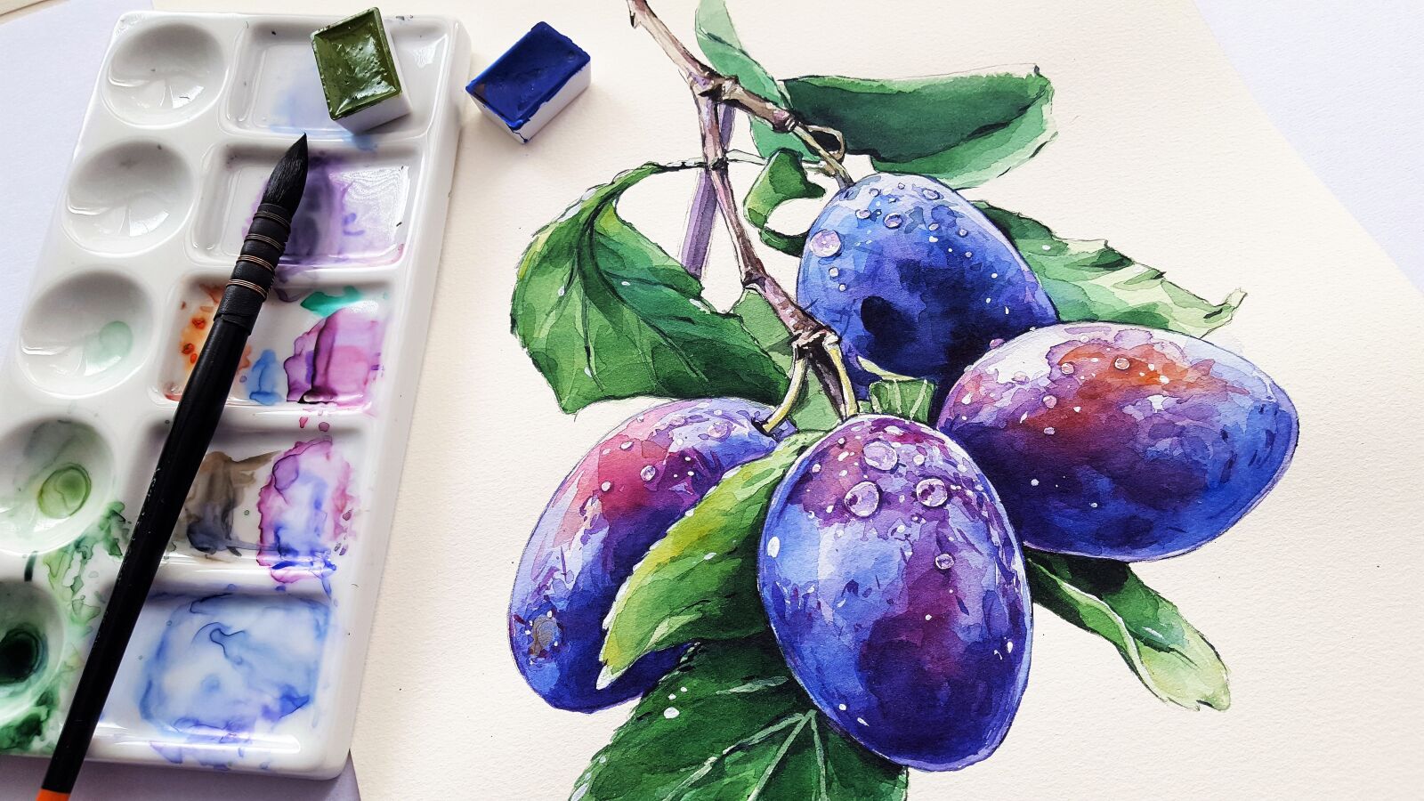 Samsung Galaxy S6 sample photo. Plum, fruit, painting photography