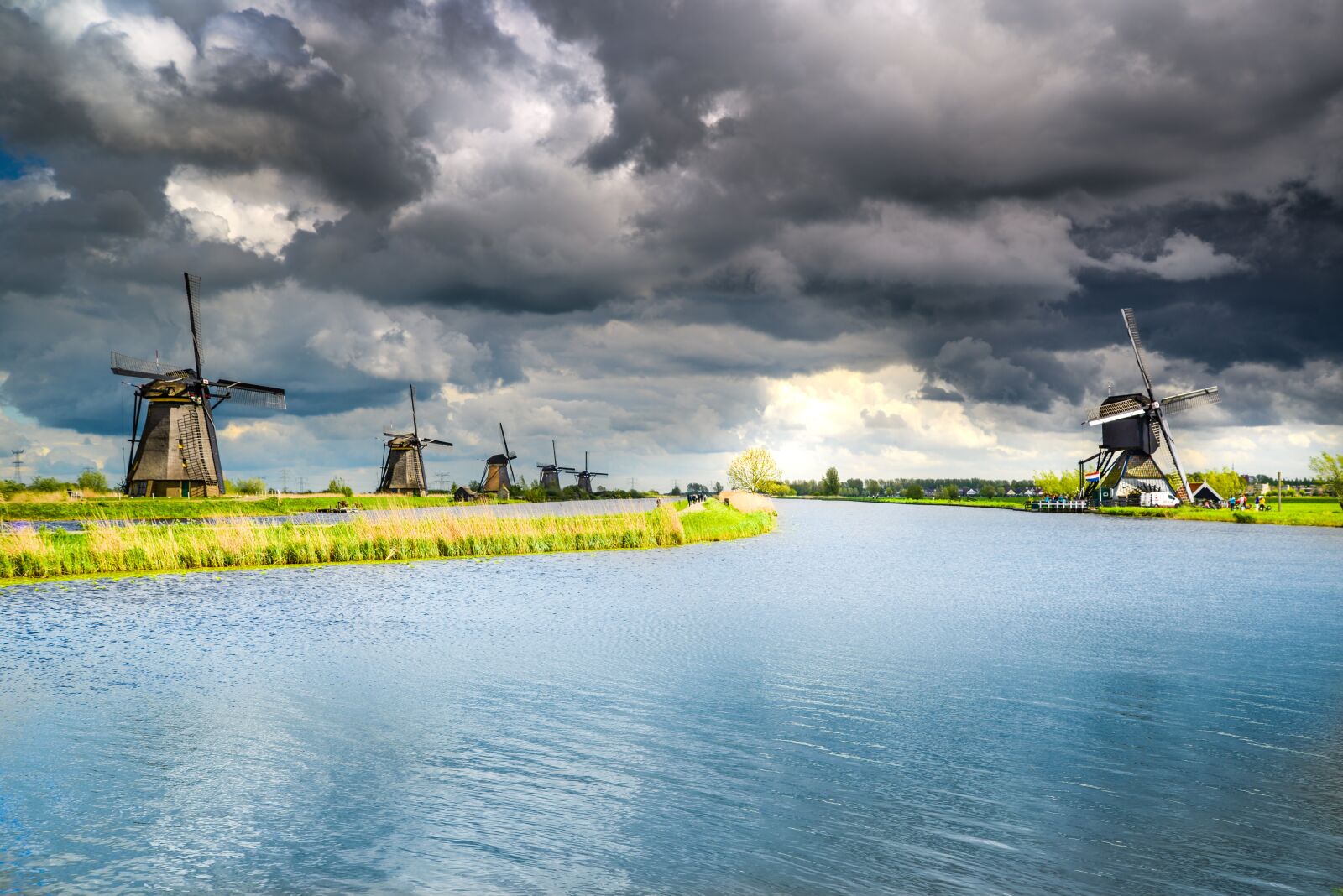 Nikon D610 sample photo. Dutch, windmill, kinderdijk photography