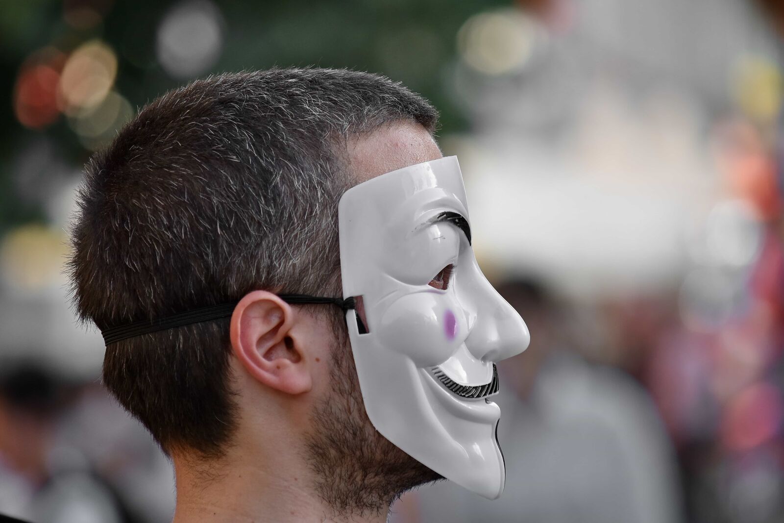 Nikon D5500 sample photo. Beard, mask, side view photography