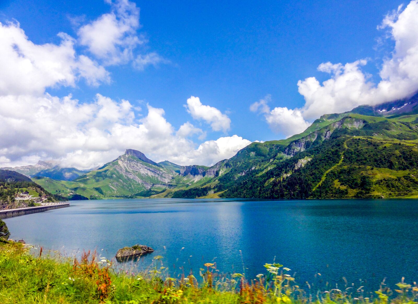 Sony DSC-HX5V sample photo. Lake, blue lake, alps photography