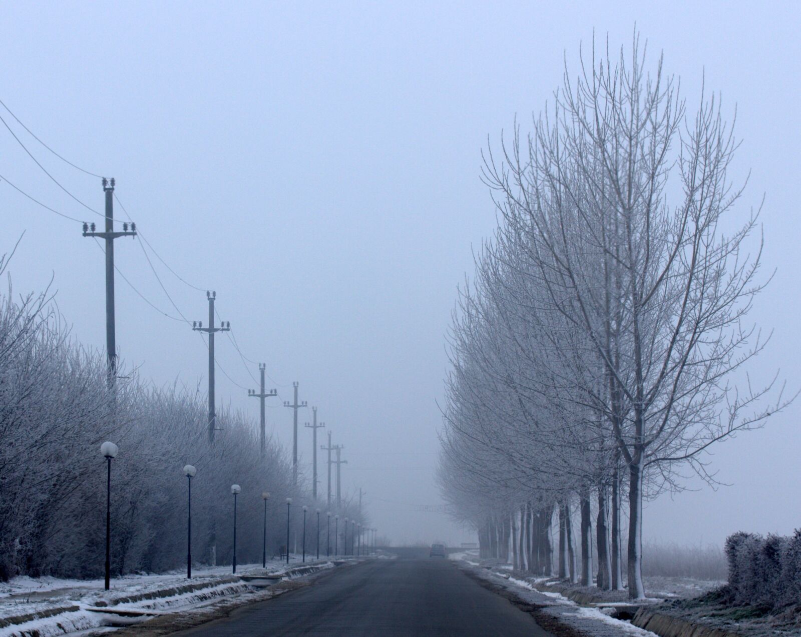 Canon EF-S 60mm F2.8 Macro USM sample photo. Street, winter, symmetry photography