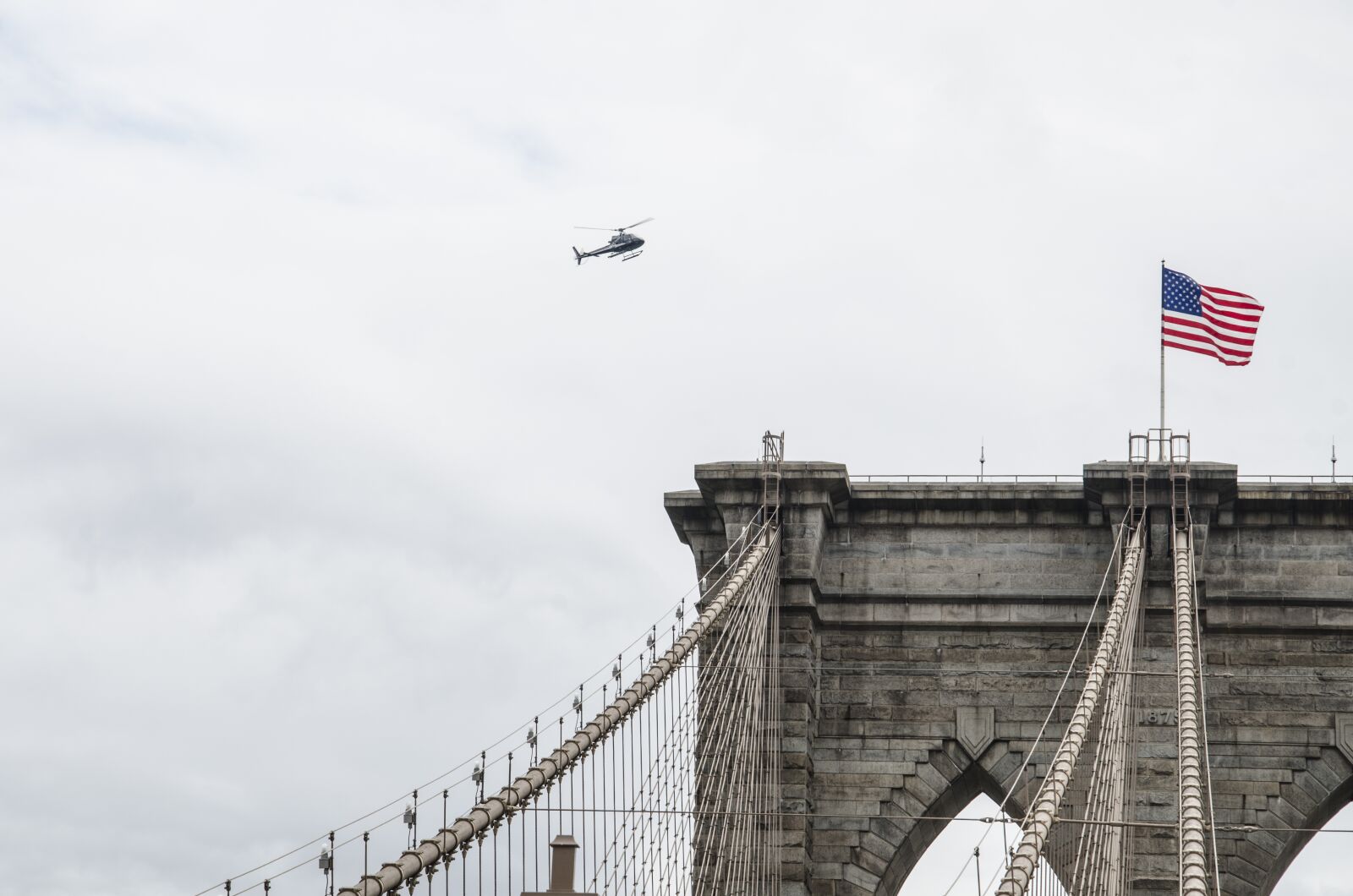 Nikon D7000 sample photo. Usa, flag, helicopter photography