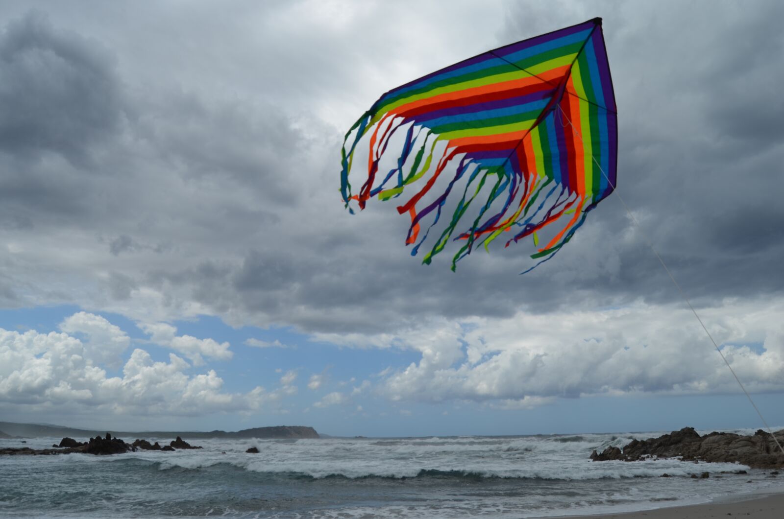 Nikon D5100 sample photo. Kite, sea, wind photography