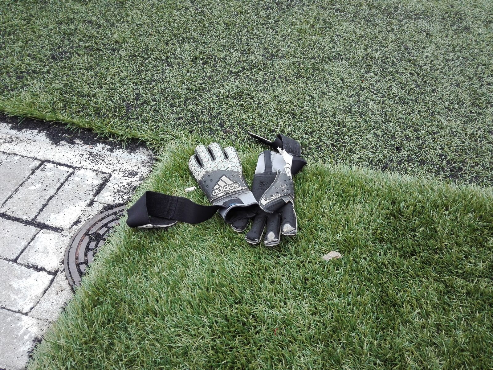 HUAWEI P8 Lite sample photo. Gloves, grass, soccer, gloves photography