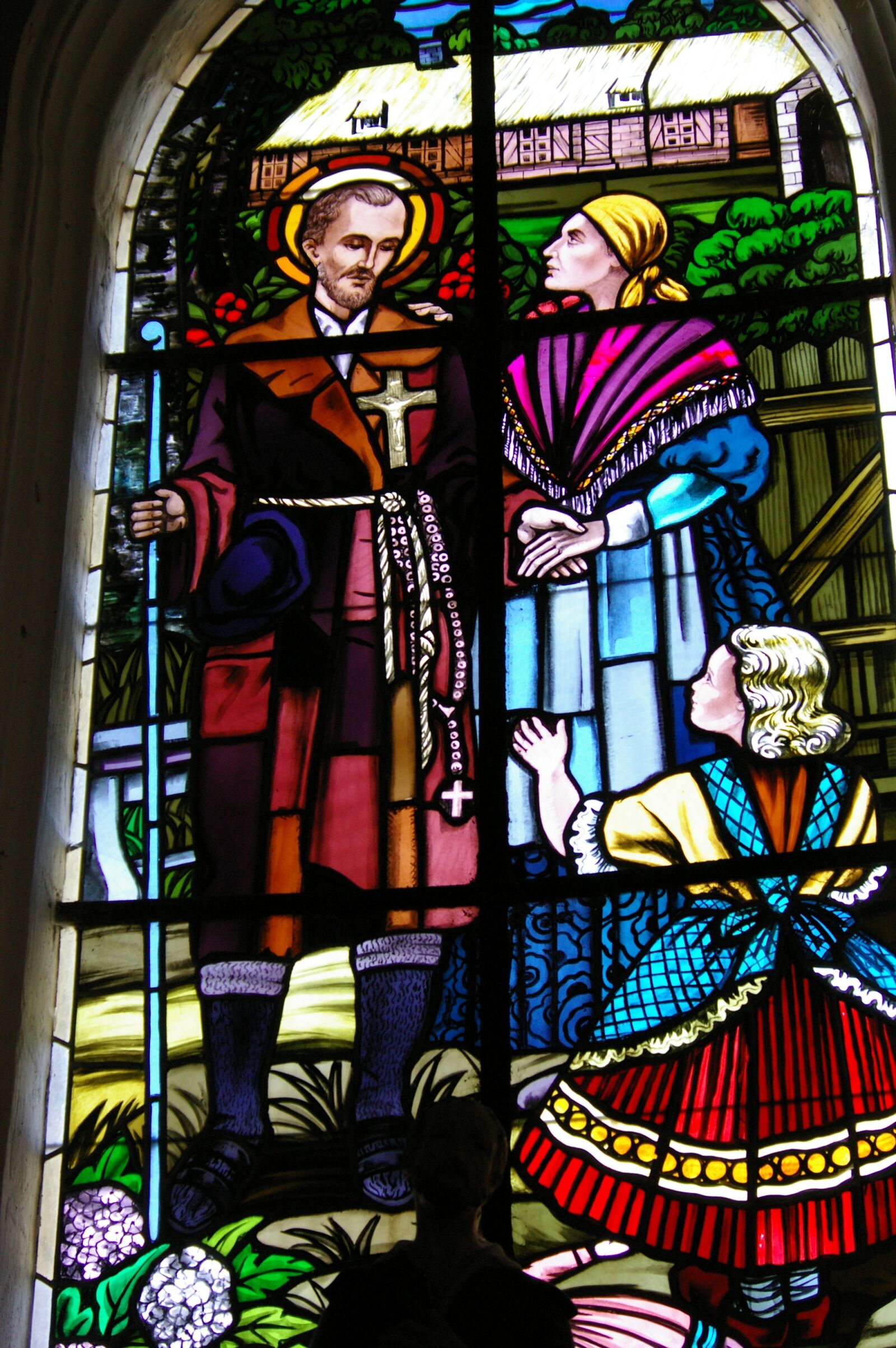Pentax K110D sample photo. Stained glass, window church photography