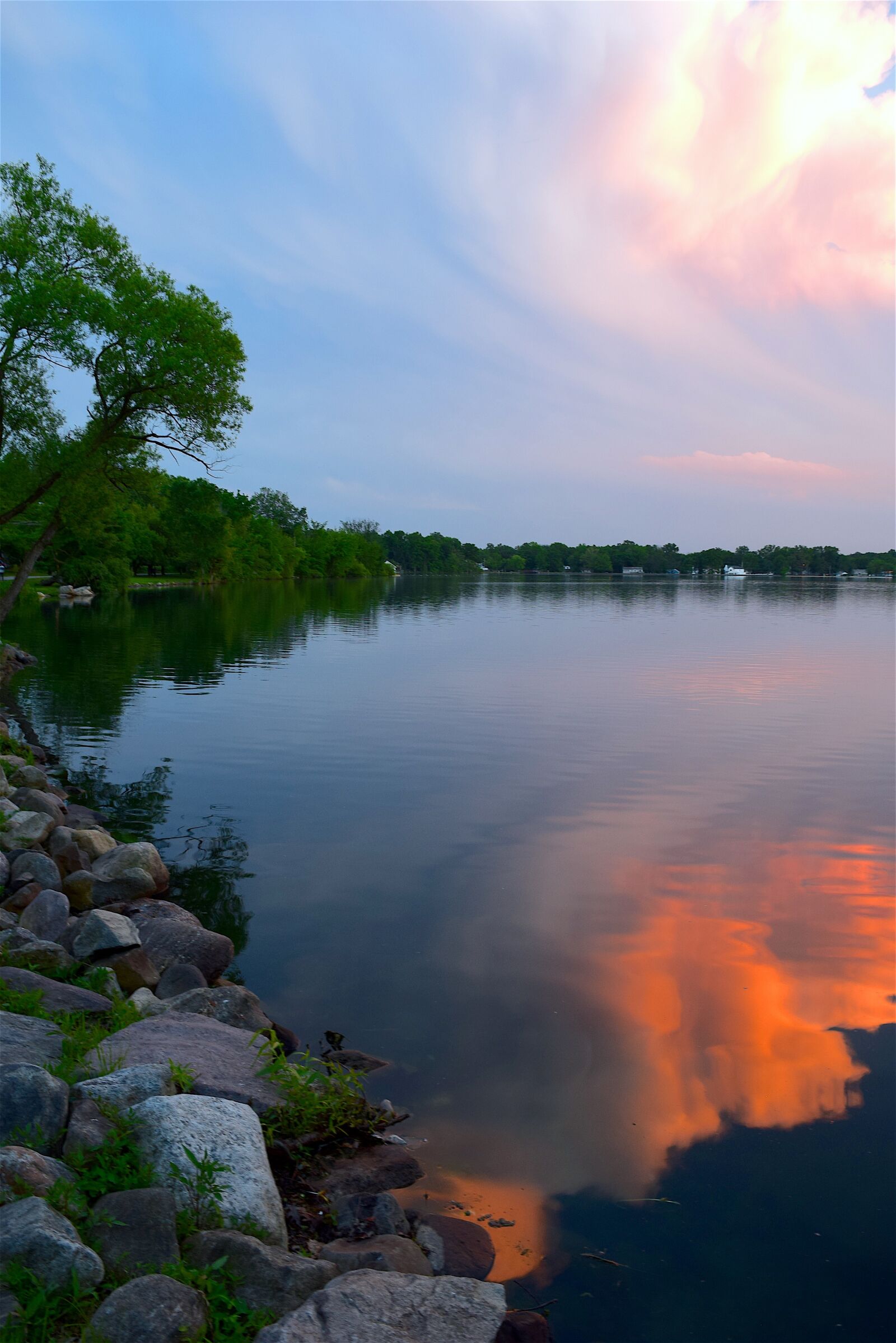 Nikon D3300 sample photo. Sunset, clouds, lake photography