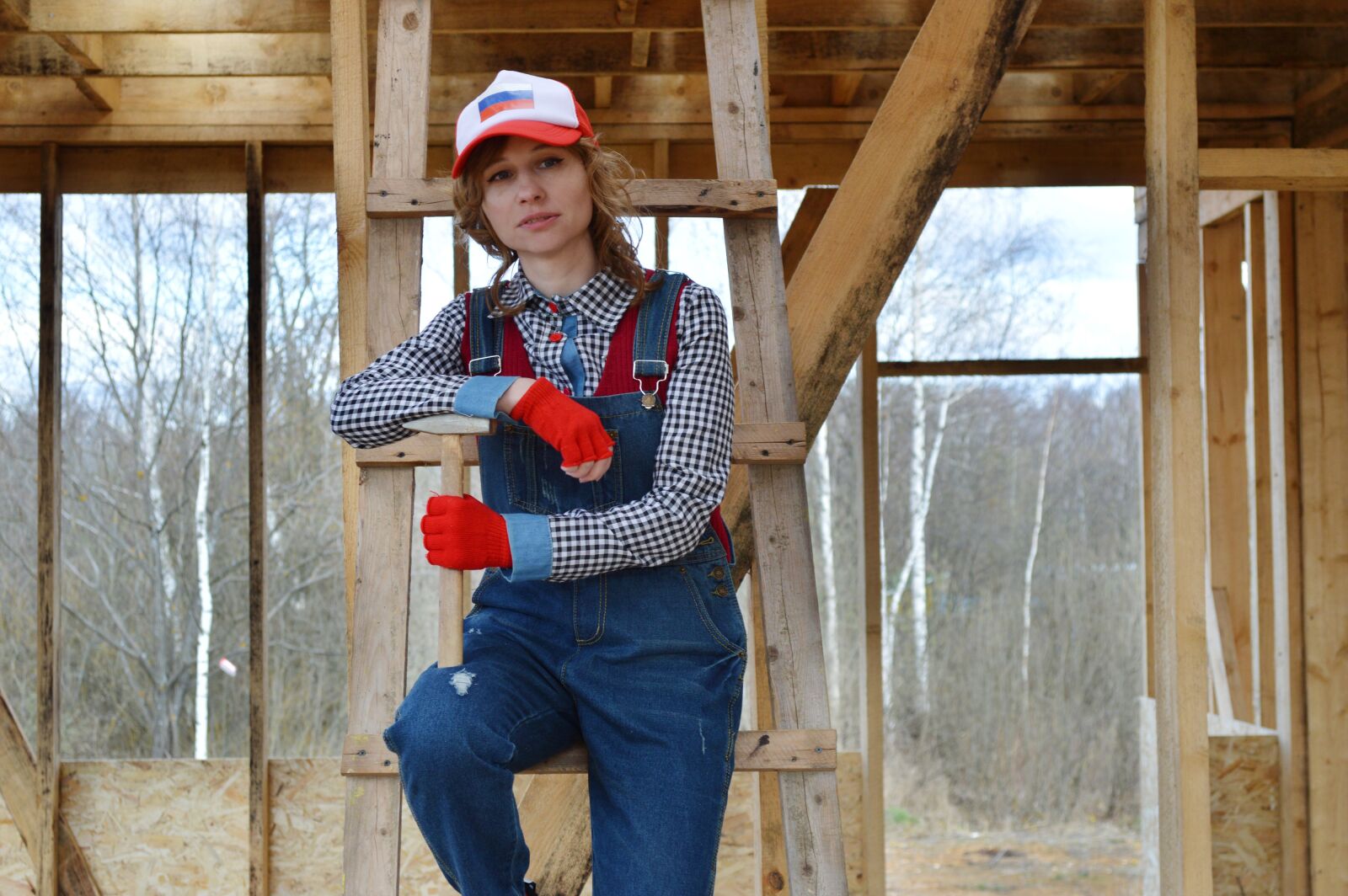 Nikon D3200 sample photo. Builders, master, construction photography