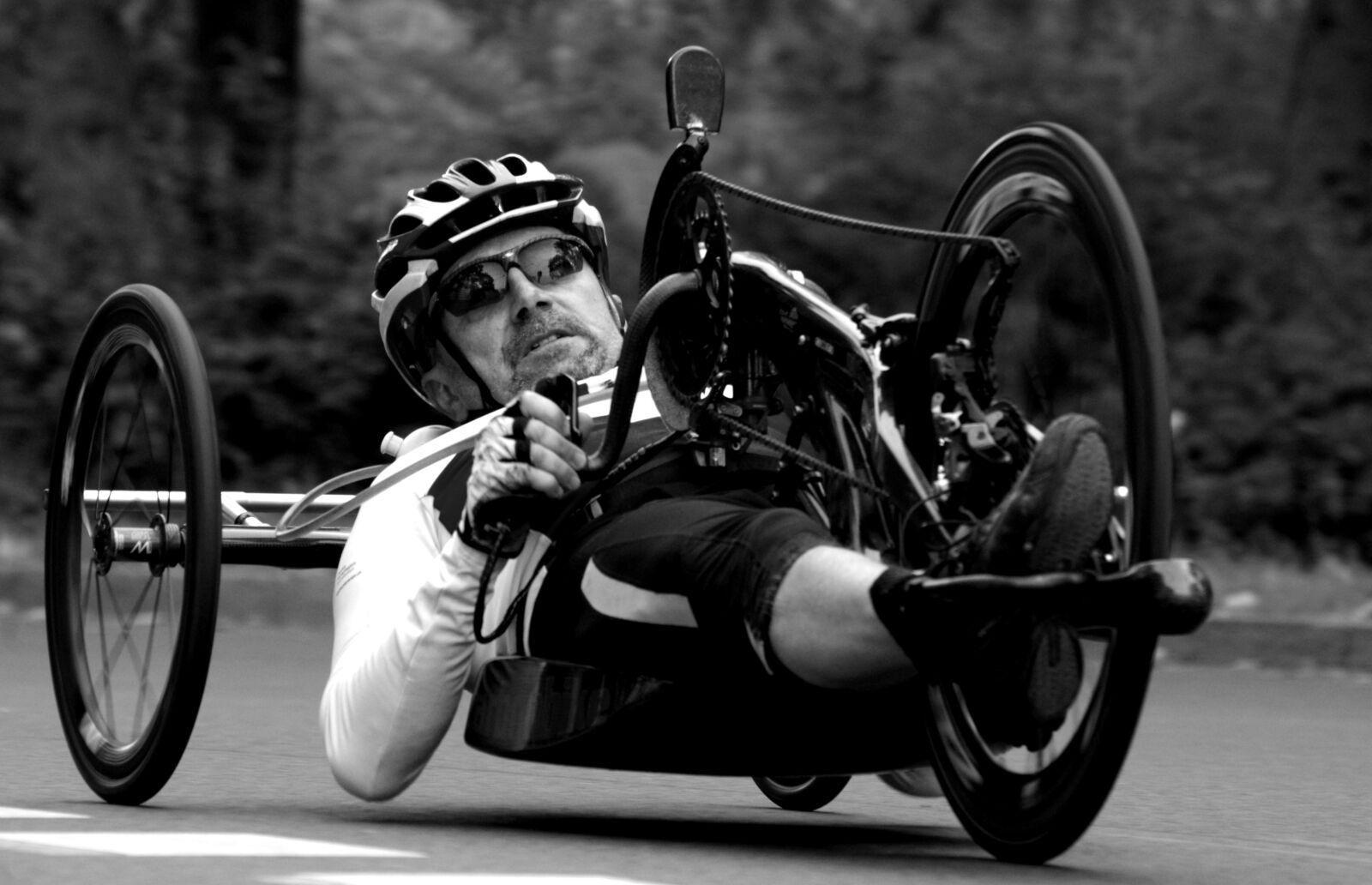 Pentax K-30 sample photo. Marathon, hand bike, competition photography