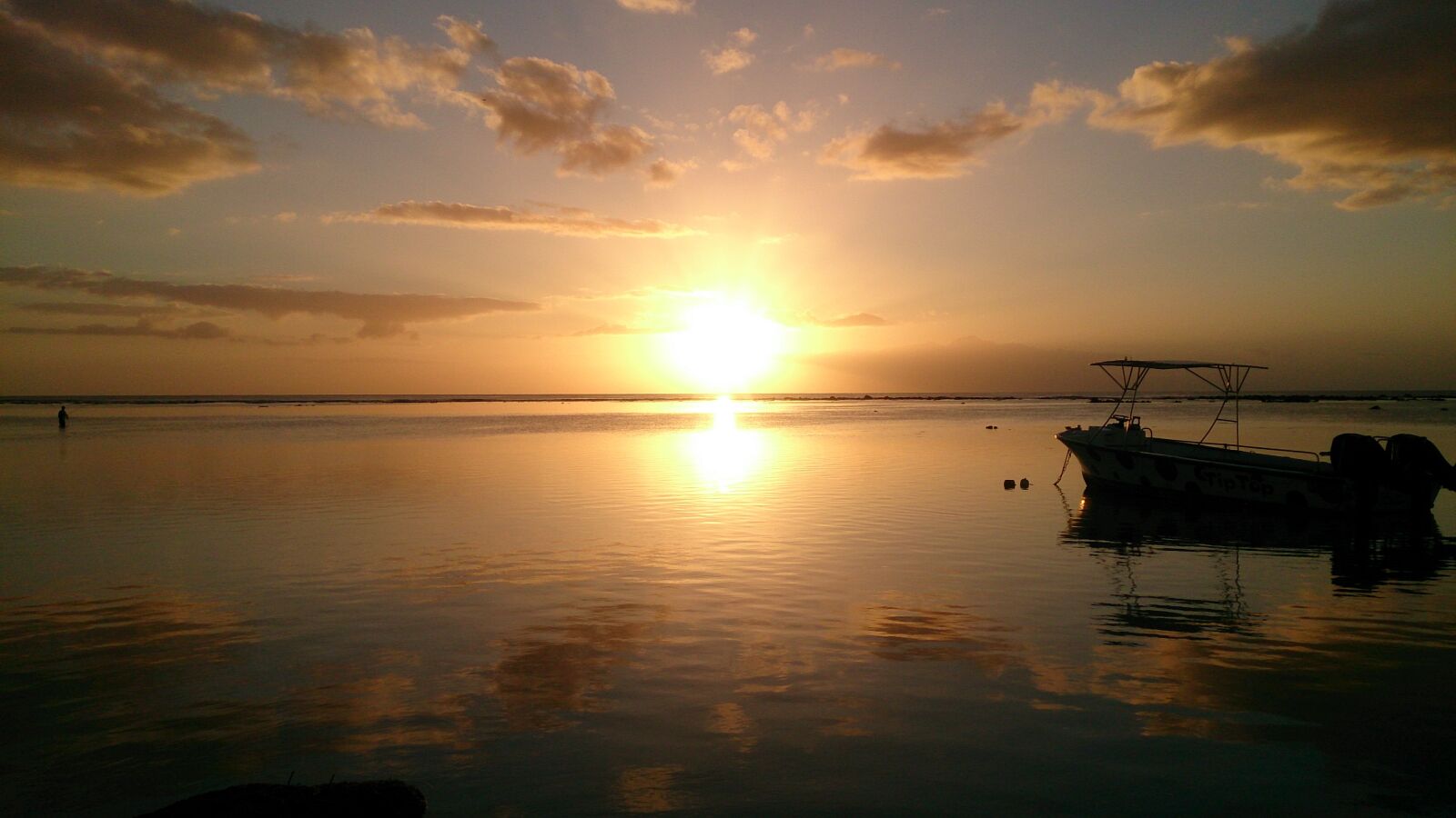 Sony Xperia Z sample photo. Sunset, boat, ocean photography