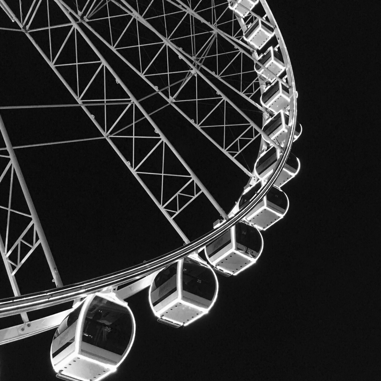 Apple iPhone 6s sample photo. Swing, ferris wheel, line photography