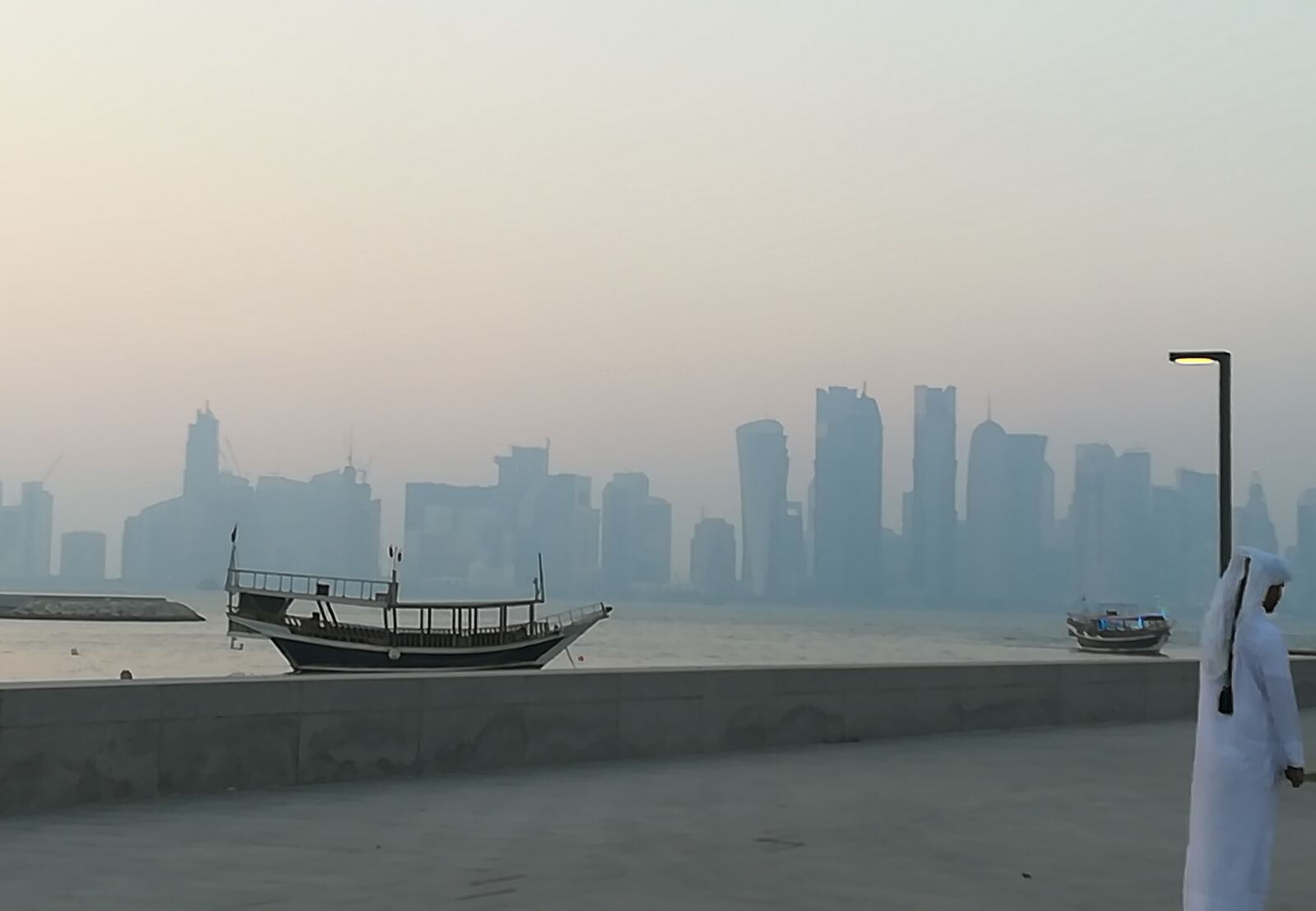 HUAWEI honor 6x sample photo. Doha, sunset, boat photography