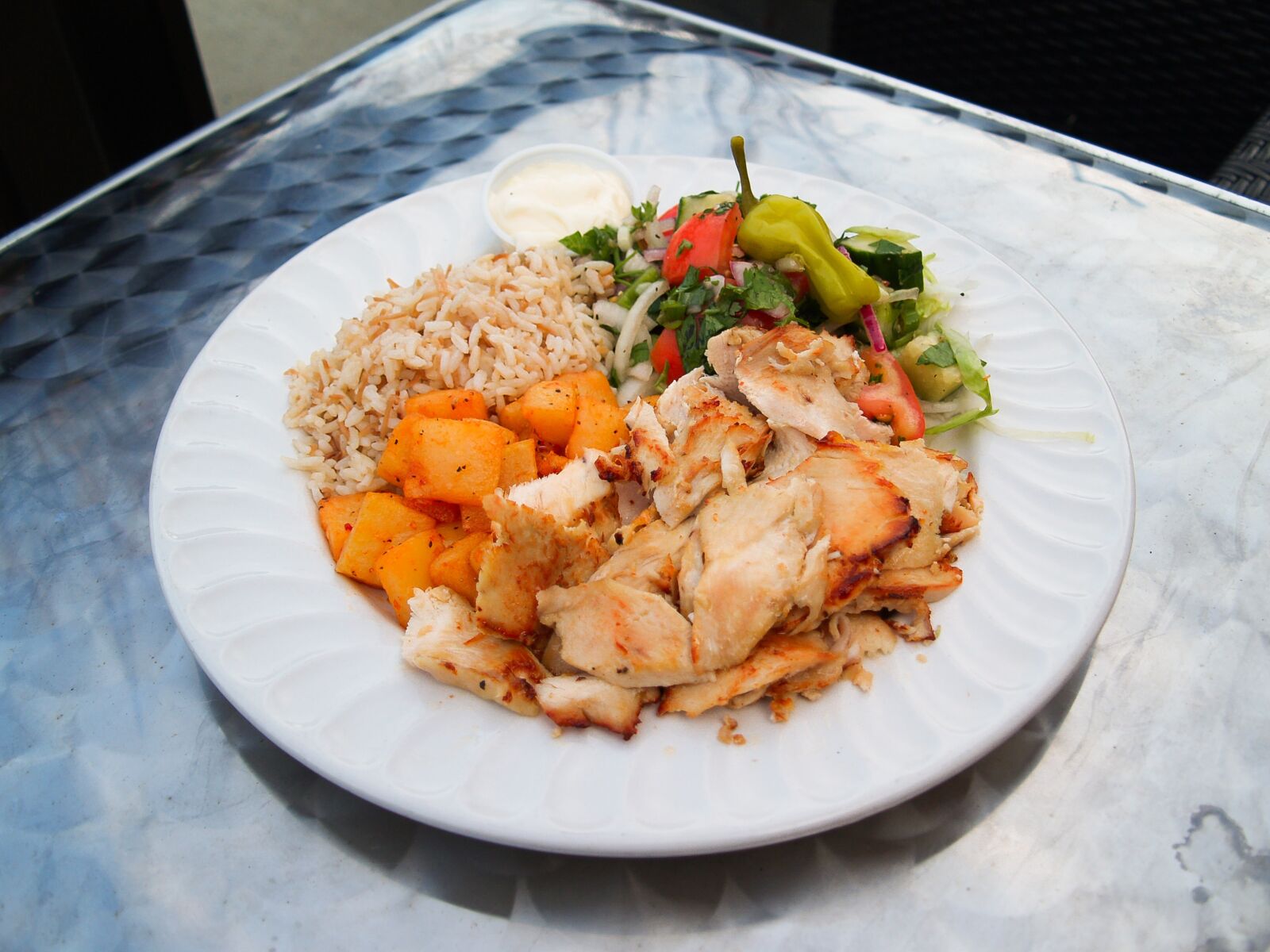 Olympus E-500 (EVOLT E-500) sample photo. Chicken, healthy, dinner photography