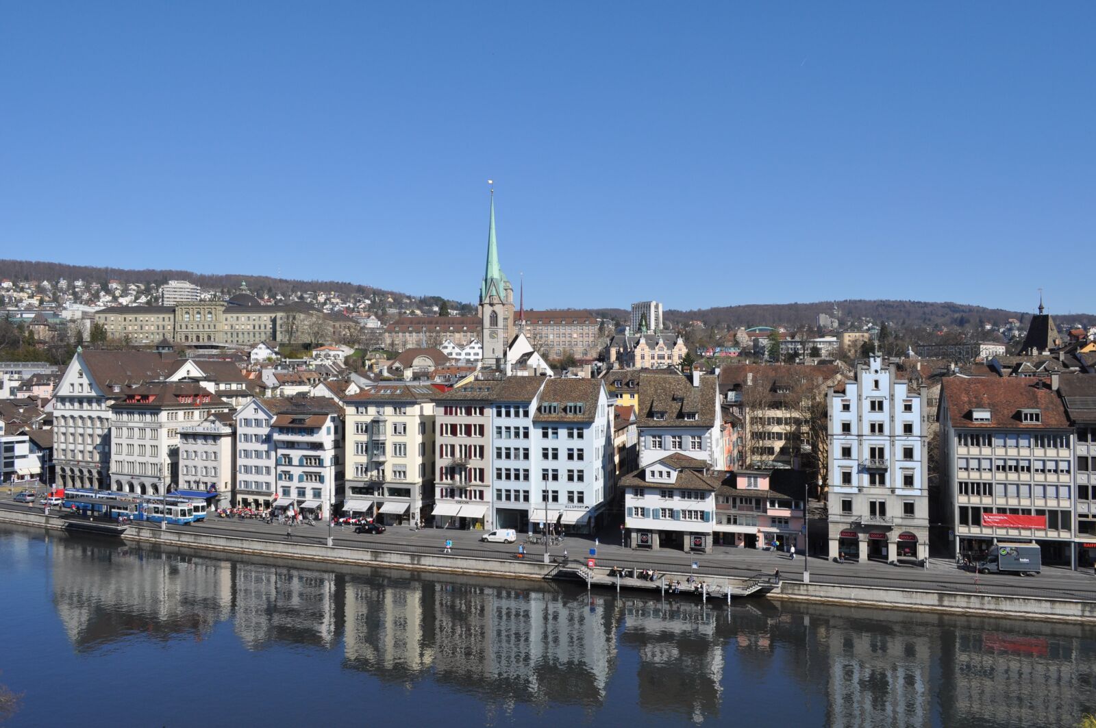 Nikon D5000 sample photo. Zurich, city, water photography