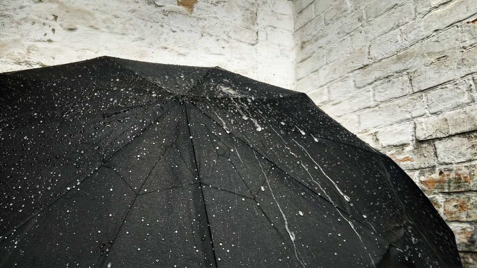 Xiaomi Redmi 4A sample photo. Rain, umbrella, weather photography