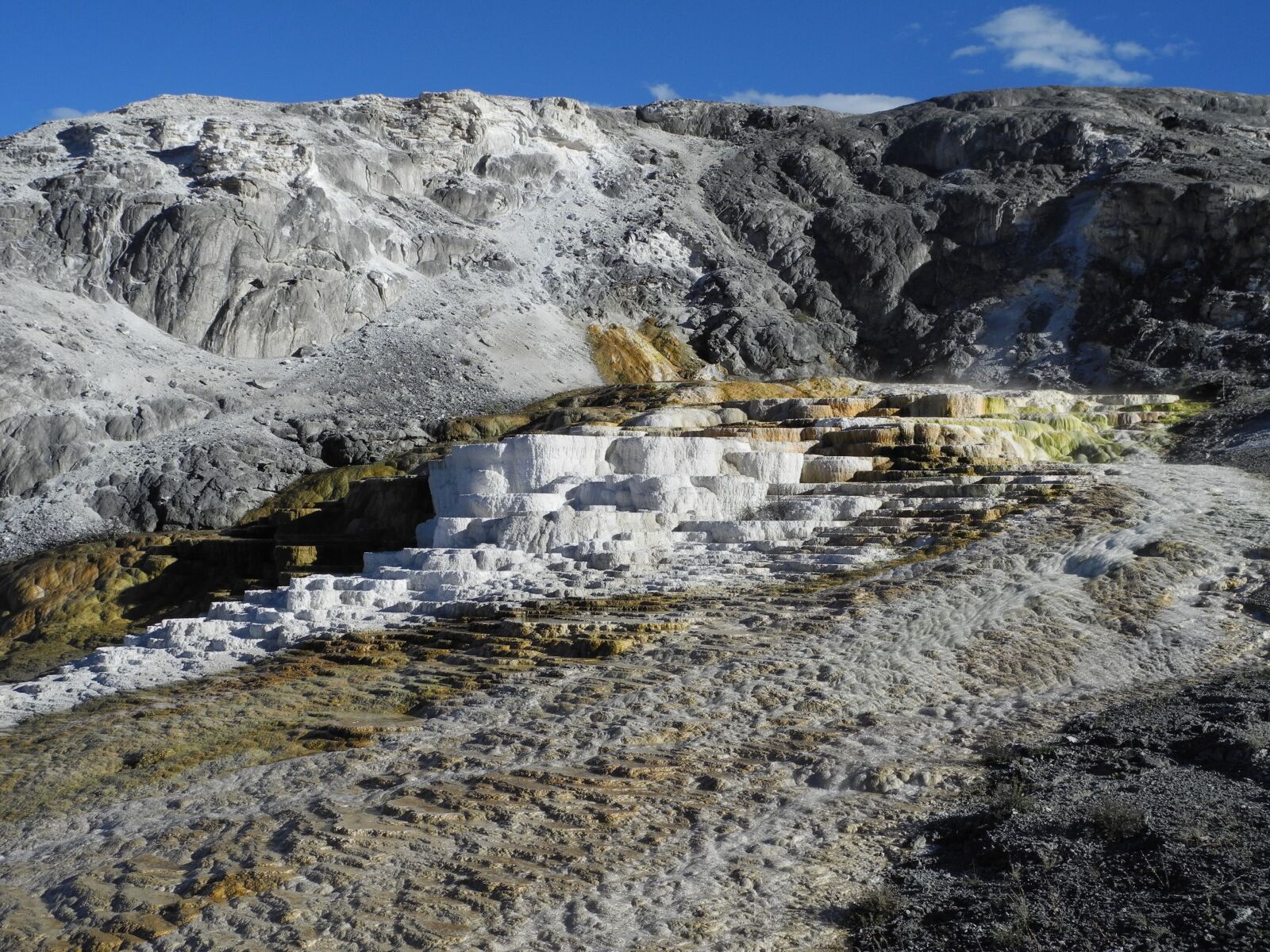Nikon Coolpix P7000 sample photo. Mammoth hot springs, yellowstone photography