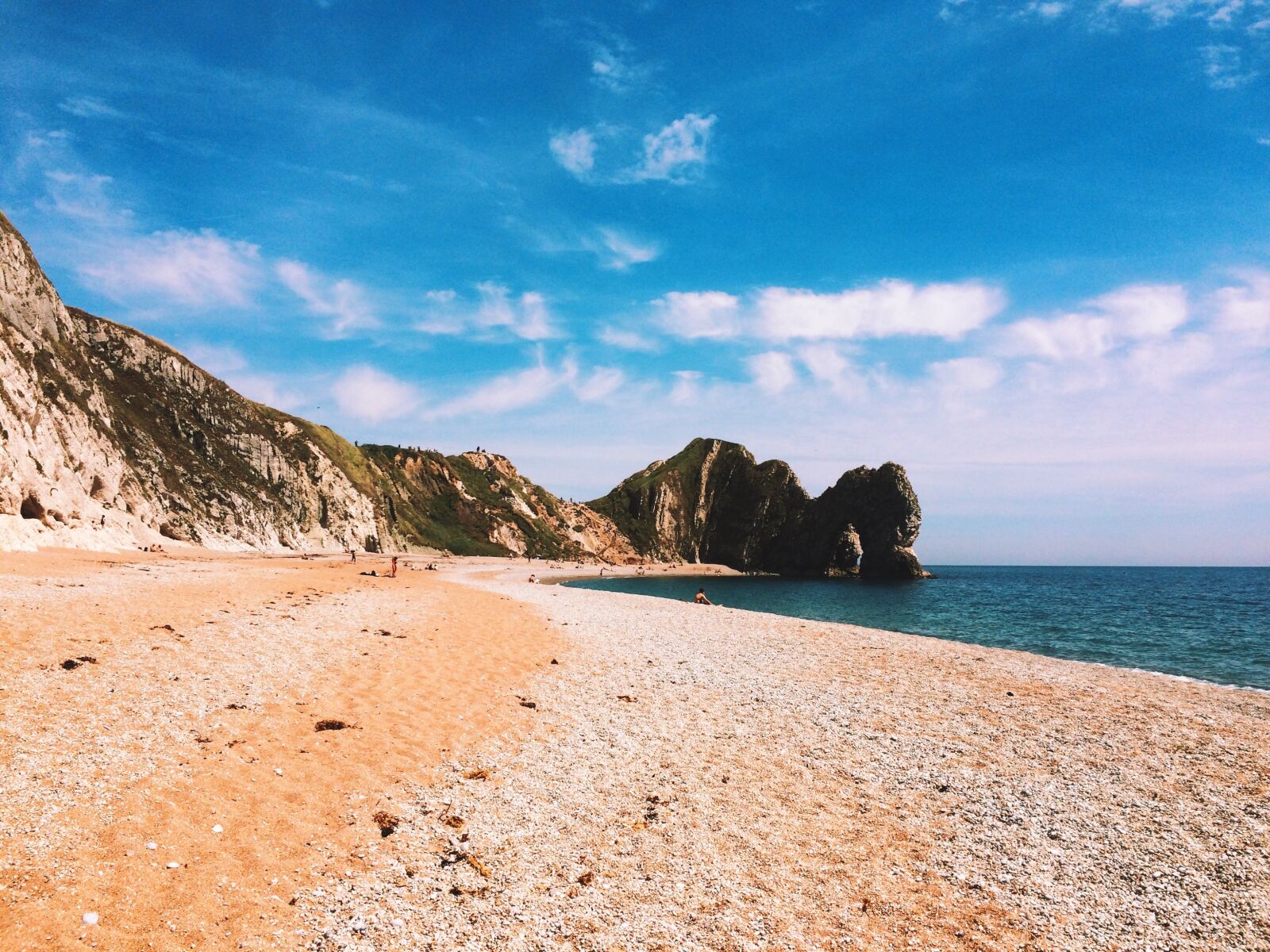 iPhone 5s back camera 4.15mm f/2.2 sample photo. Durdle door, jurassic coast photography