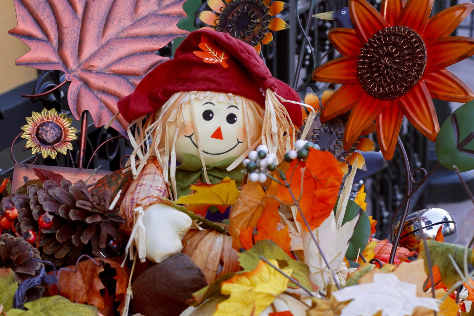 Canon EOS 7D sample photo. Thanksgiving, straw doll, thanksgiving photography