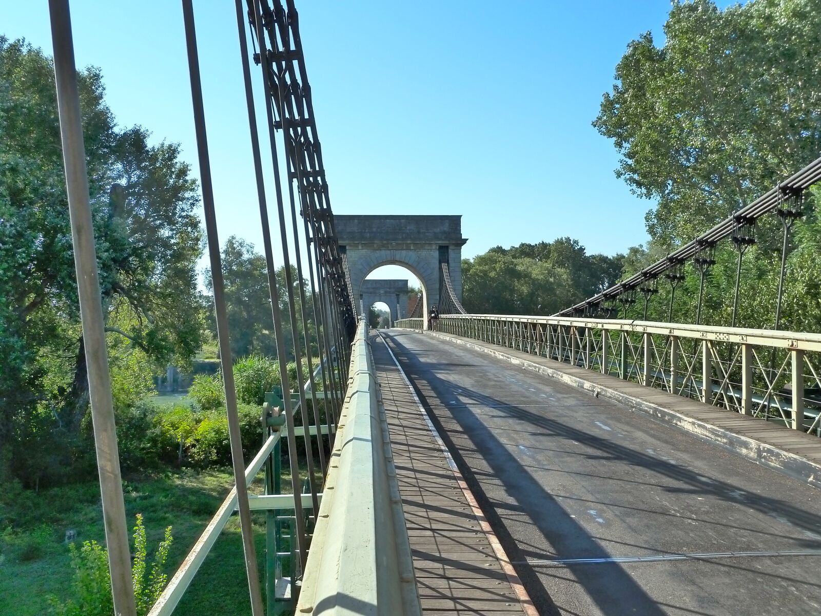 Panasonic Lumix DMC-ZS7 (Lumix DMC-TZ10) sample photo. Bridge, suspension bridge, fourques photography