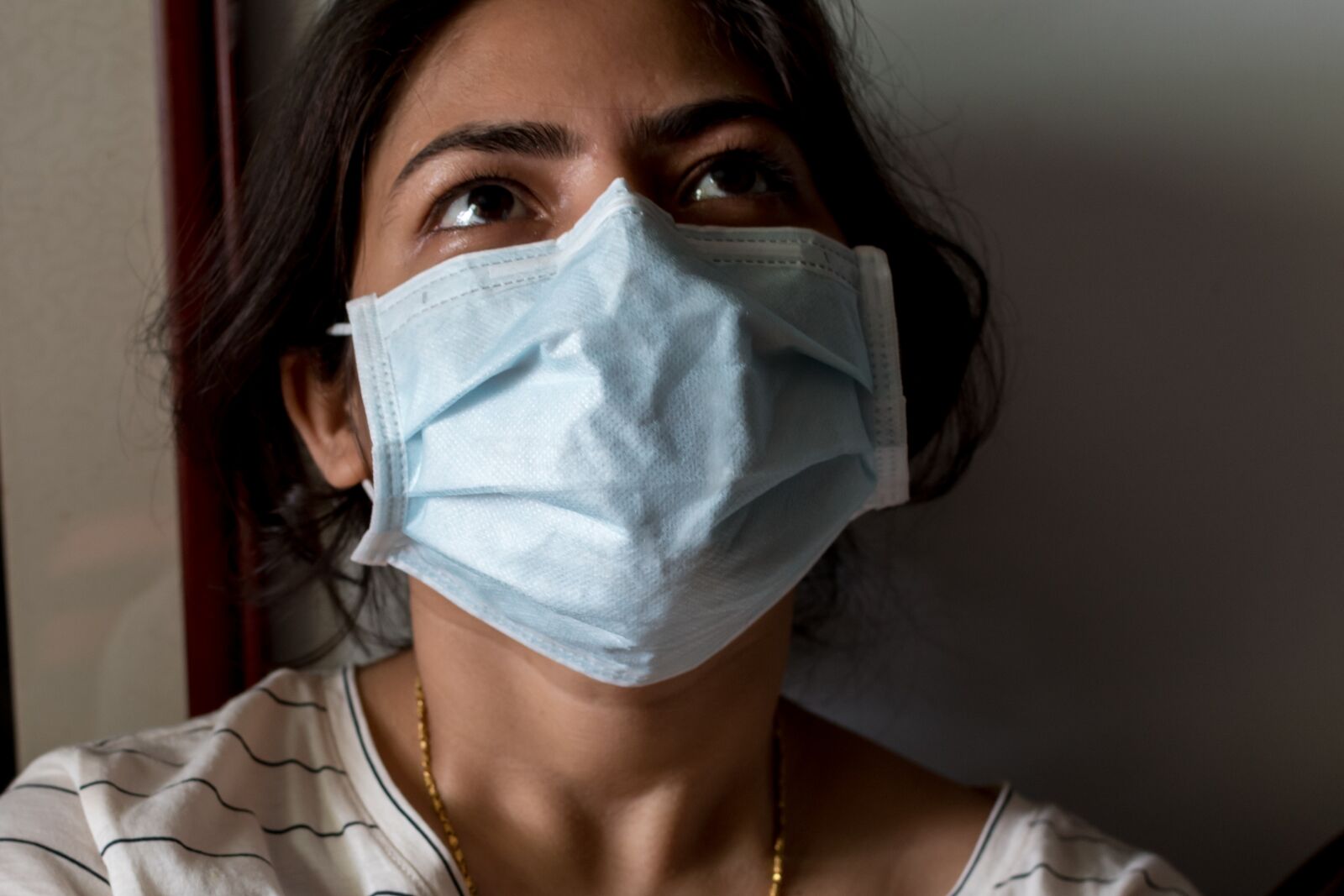 Nikon D5500 sample photo. Coronavirus, facemask, mental health photography